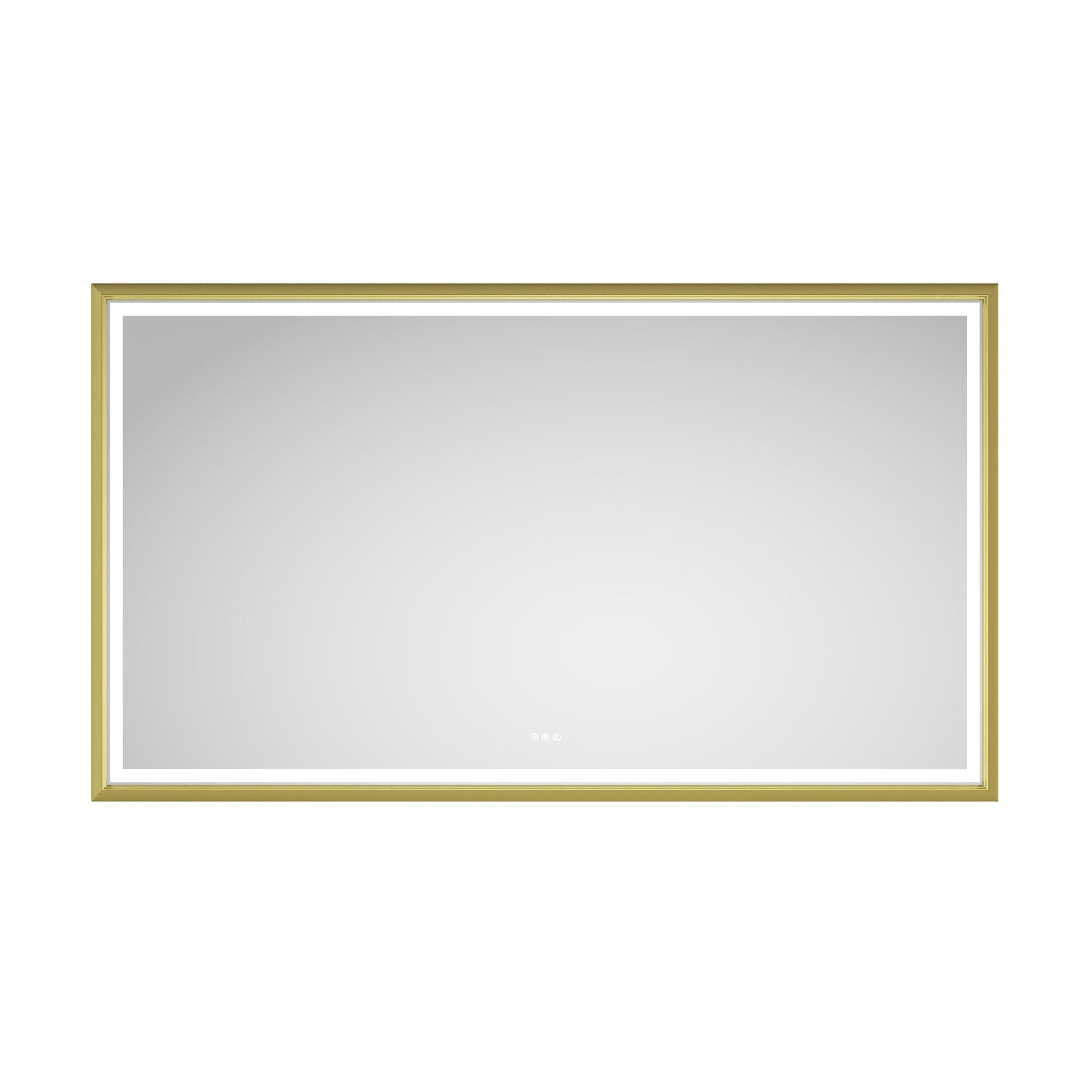 Oversized Rectangular Framed LED Mirror