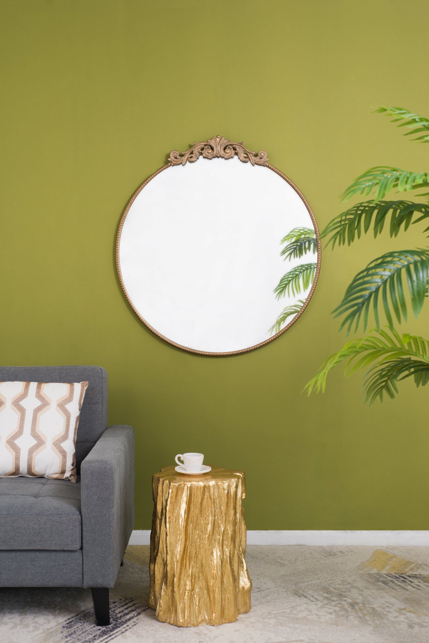 36" x 39" Round Mirror