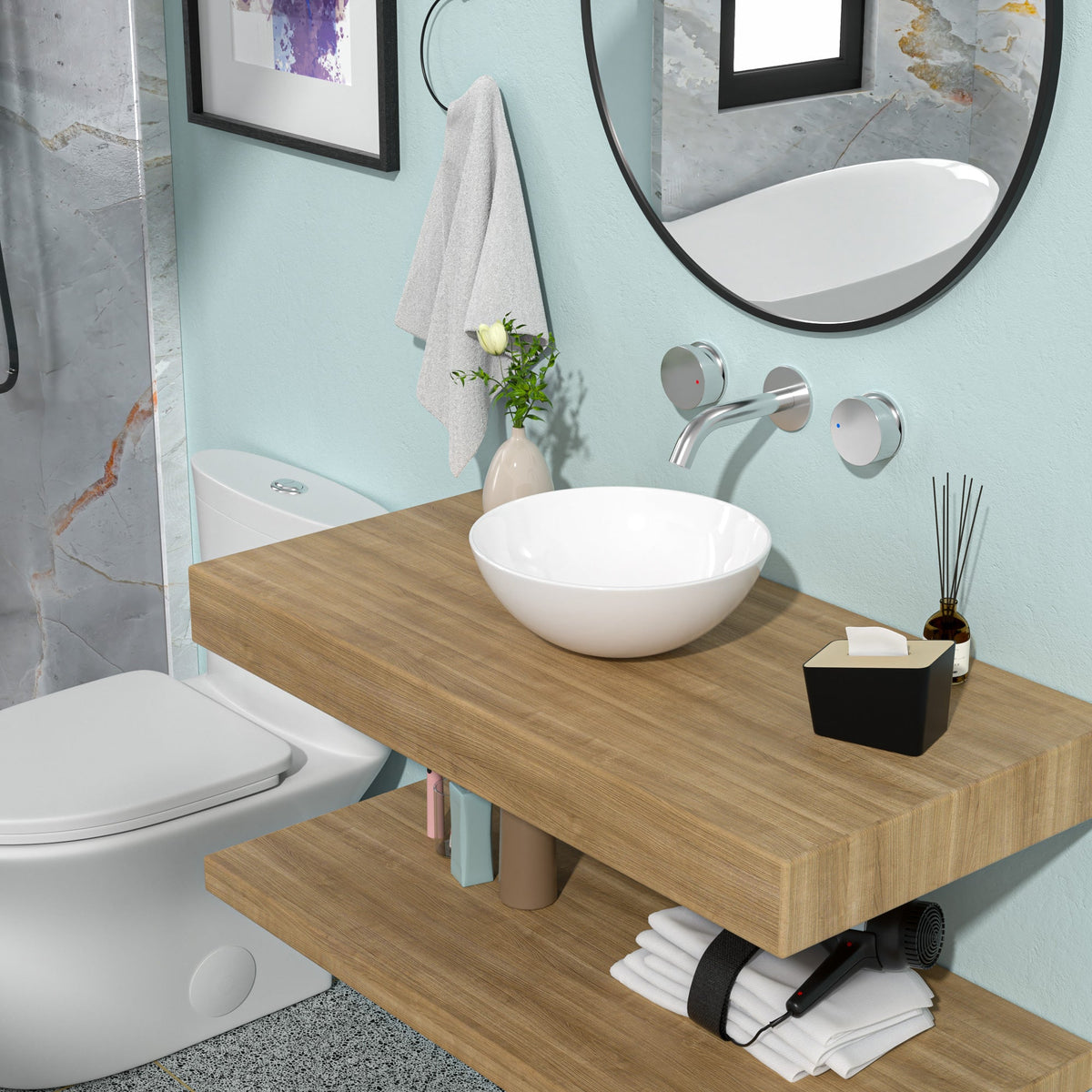 13x13 Inch Modern Bathroom Vessel Sink