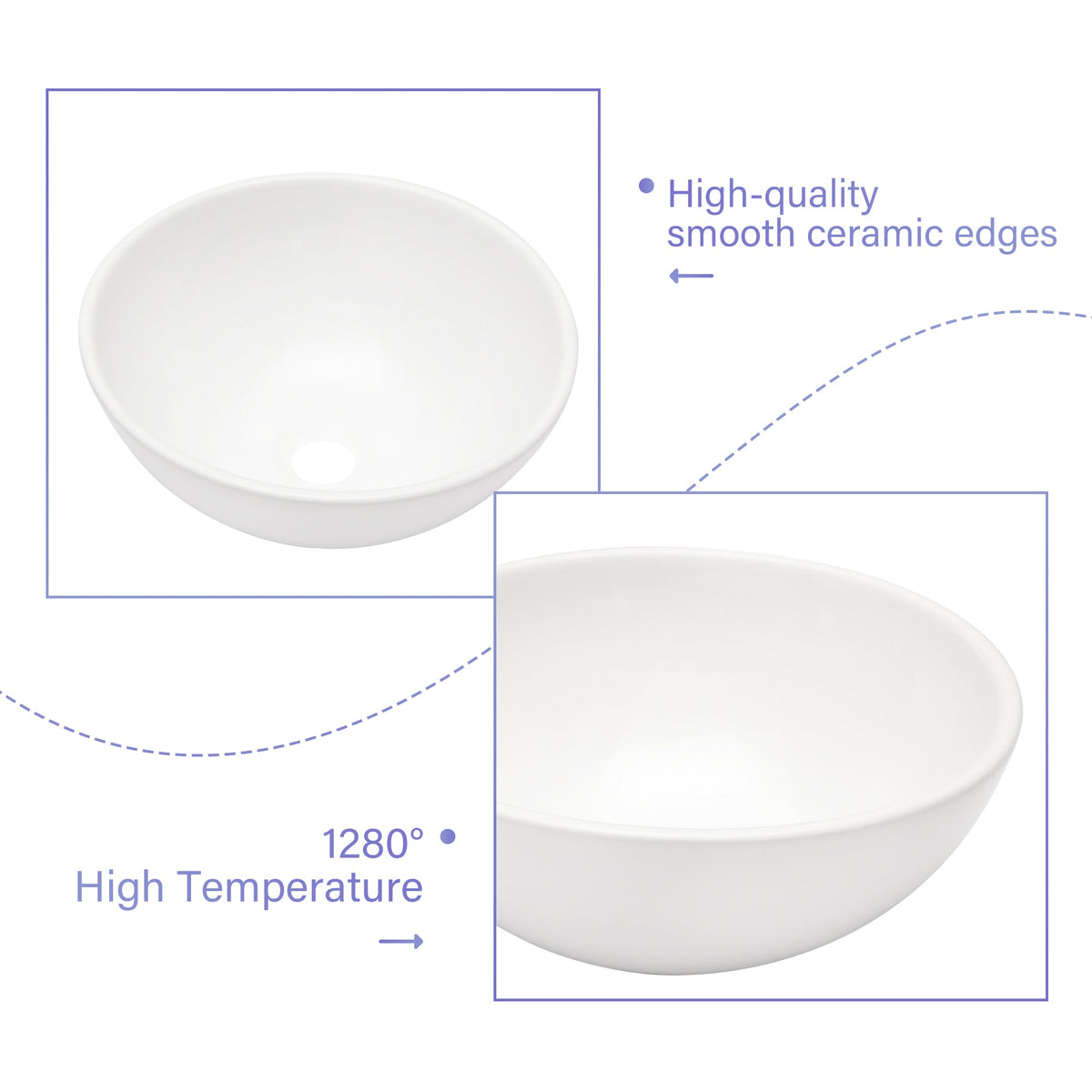 13x13 Inch Modern Bathroom Vessel Sink