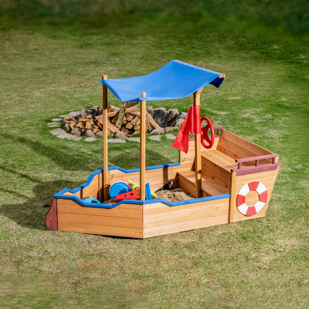 Outdoor Fir Wood Play Set