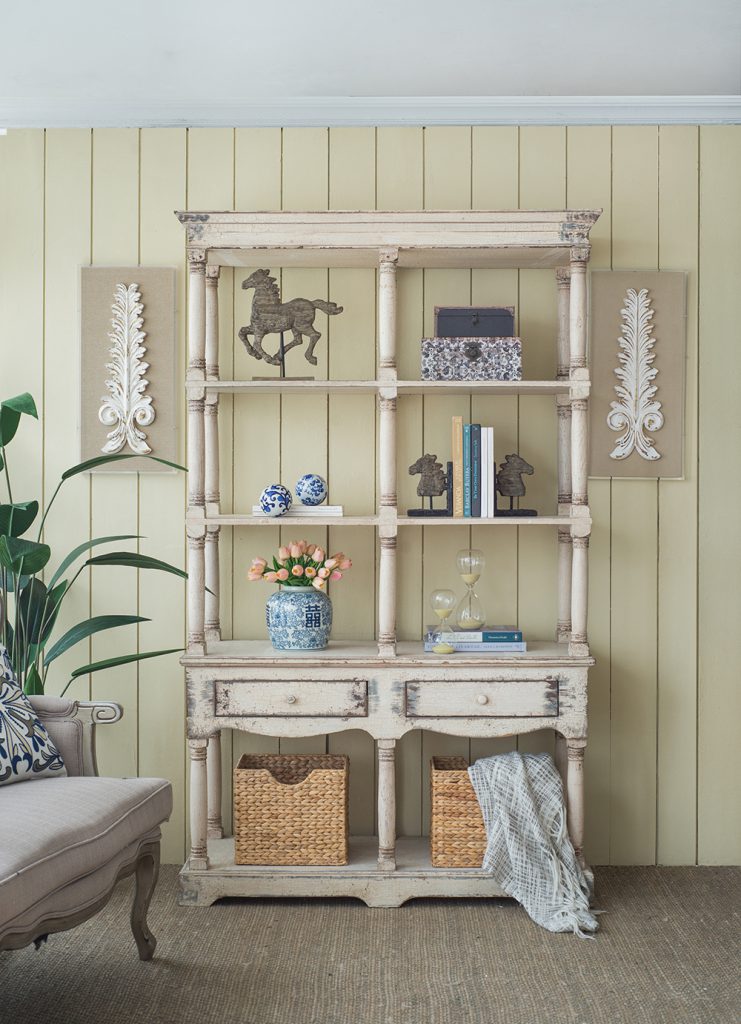 Adela French Country Wood Bookcase