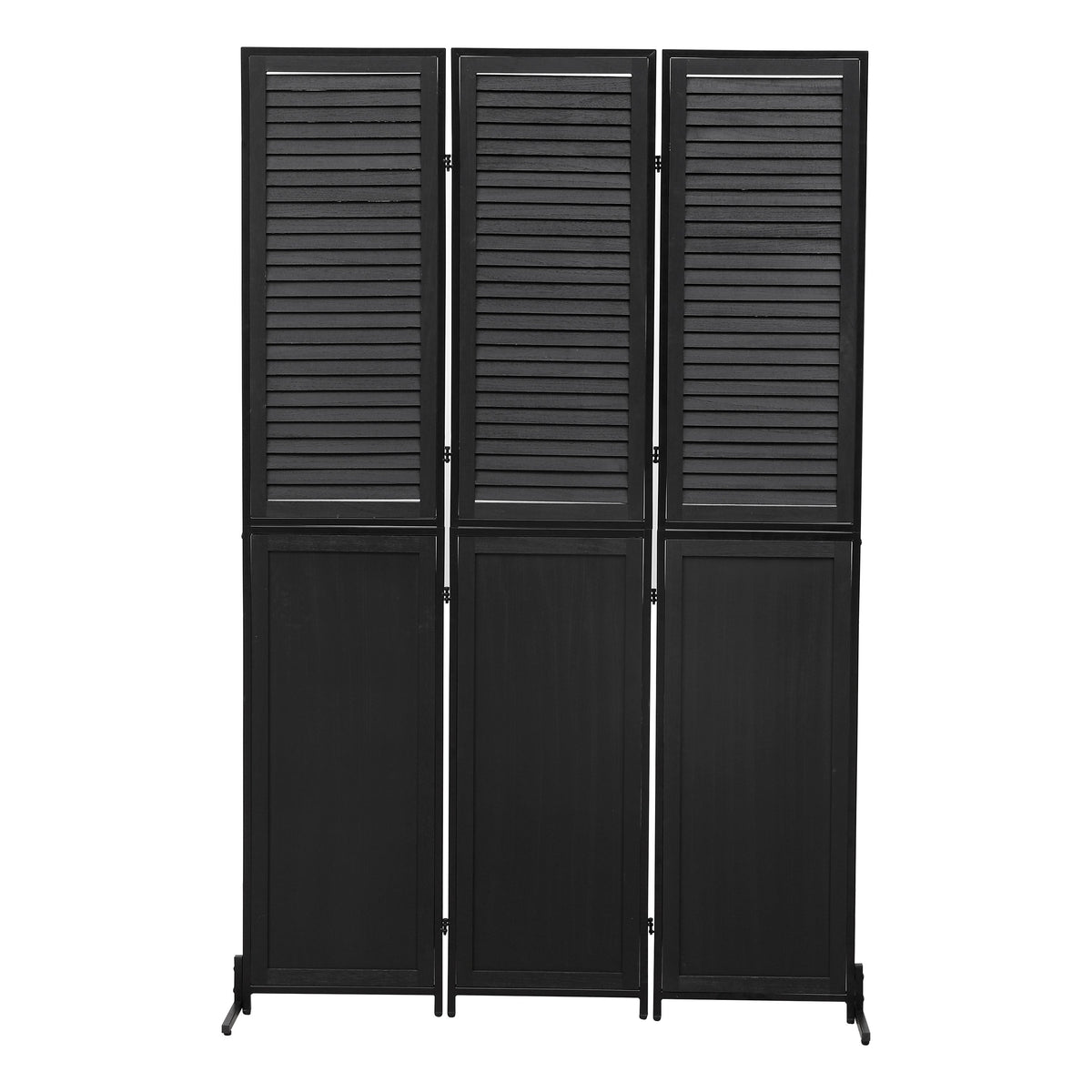 3 Panel Wood Folding Privacy Screen