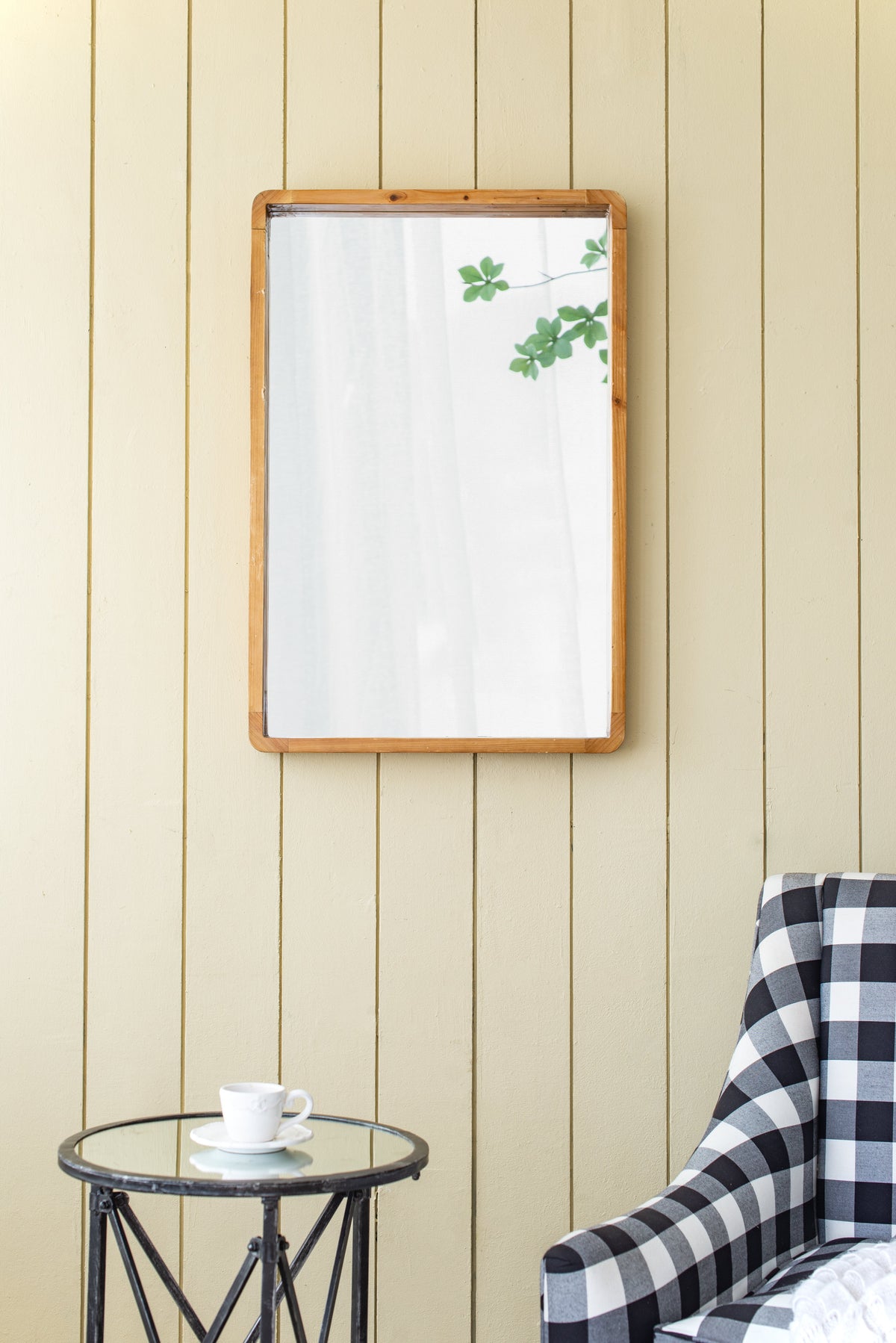 24"x36" Rectangle Wood Mirror
