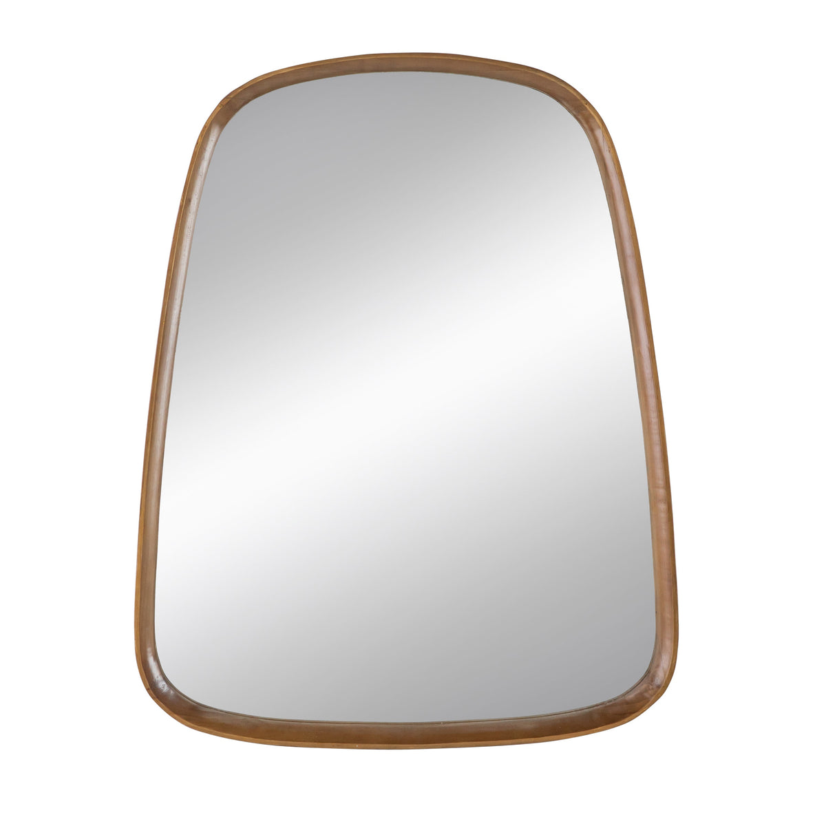 27"x37" Irregular Mirror with Wood Frame