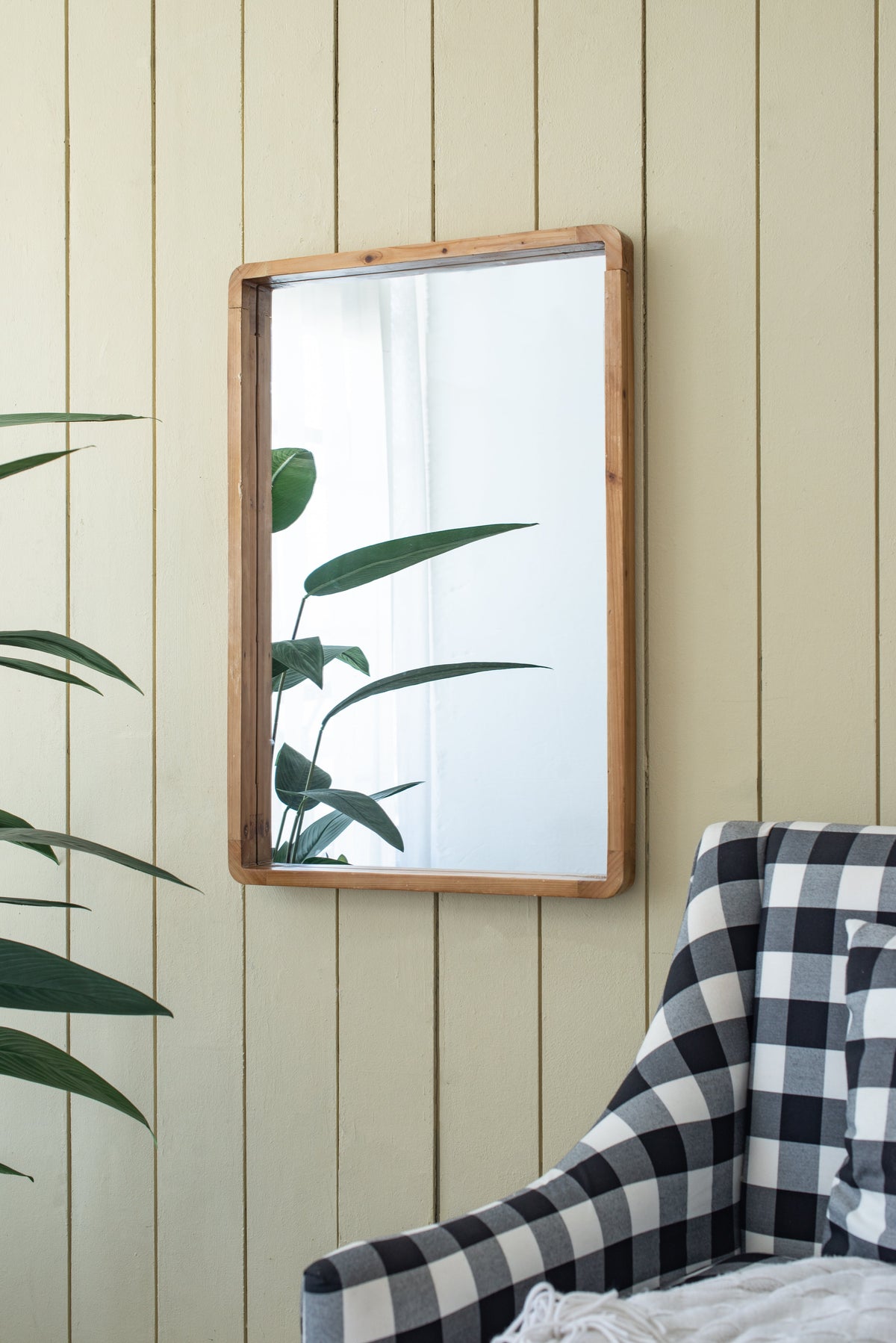 24"x36" Rectangle Wood Mirror
