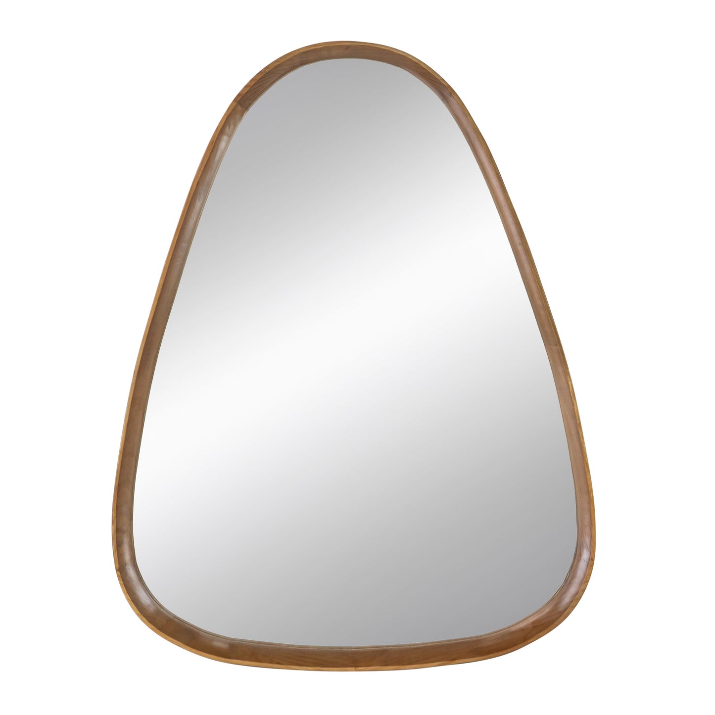 30"x38" Irregular Mirror with Wood Frame
