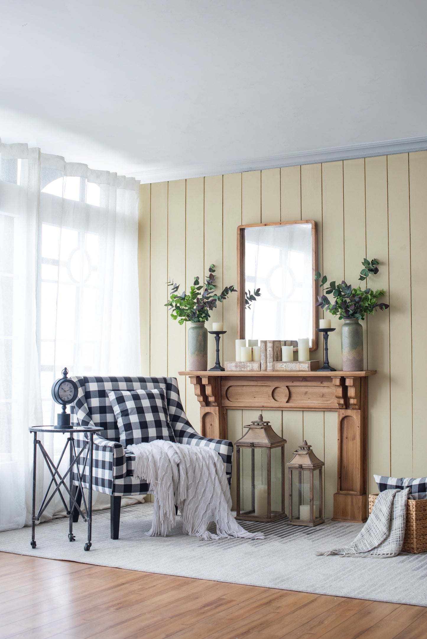 24"x36" Rectangle Wood Mirror