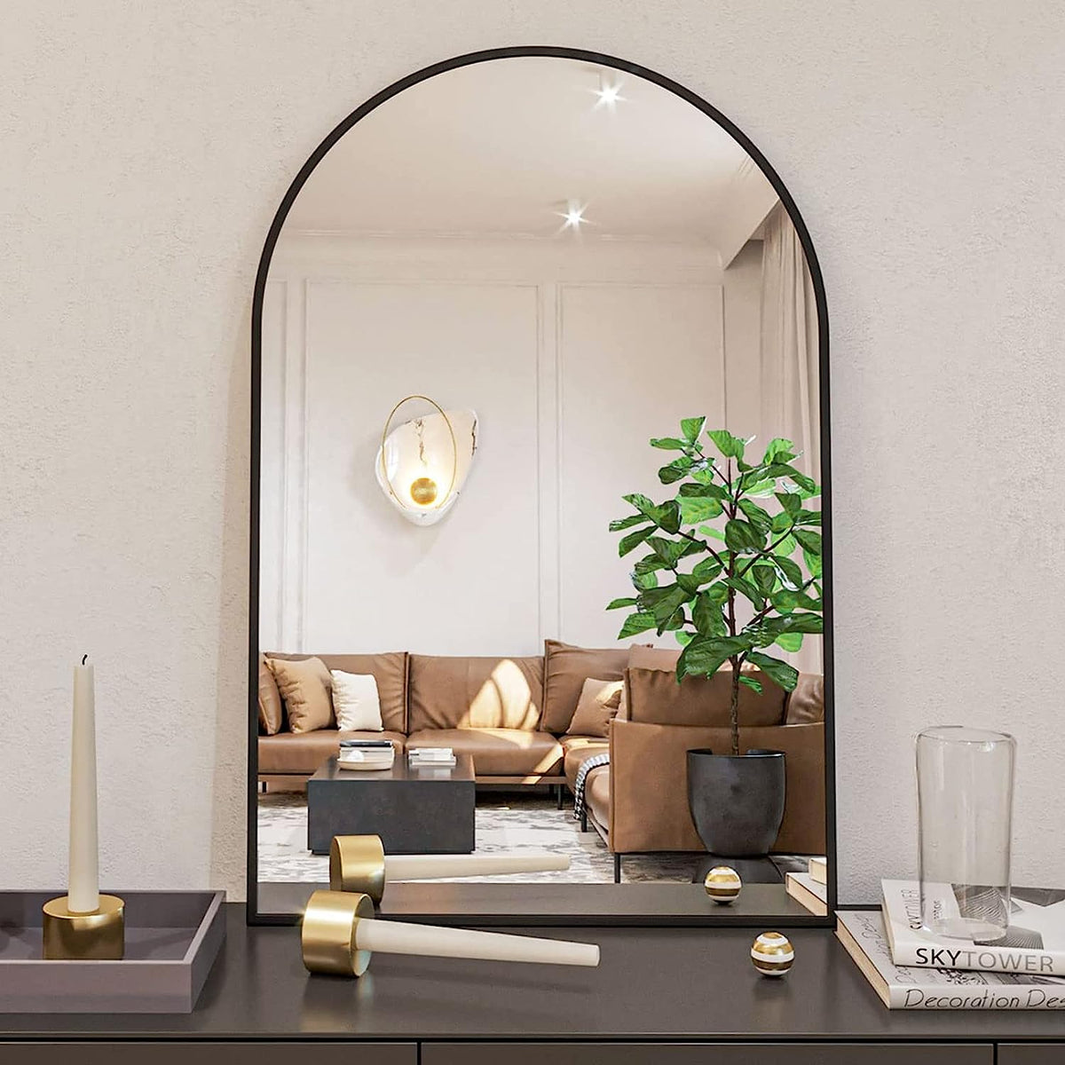 24x36 Inch Arch Bathroom Mirror