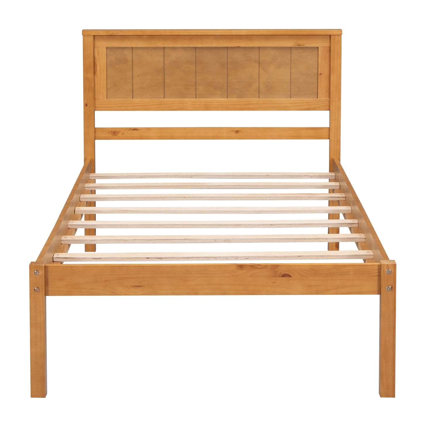 Twin Platform Bed Frame with Headboard