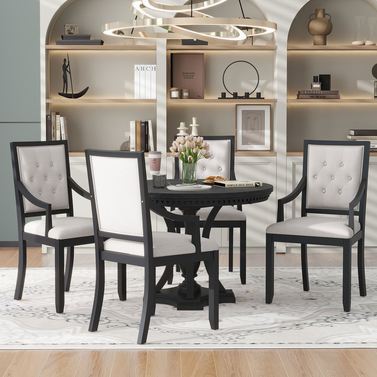 TREXM Retro 5-Piece Dining Set