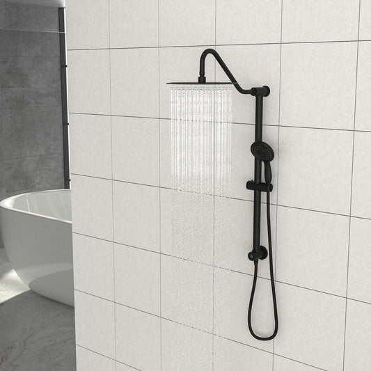 10 Inch Shower System with 5 Function Rain Hand Shower
