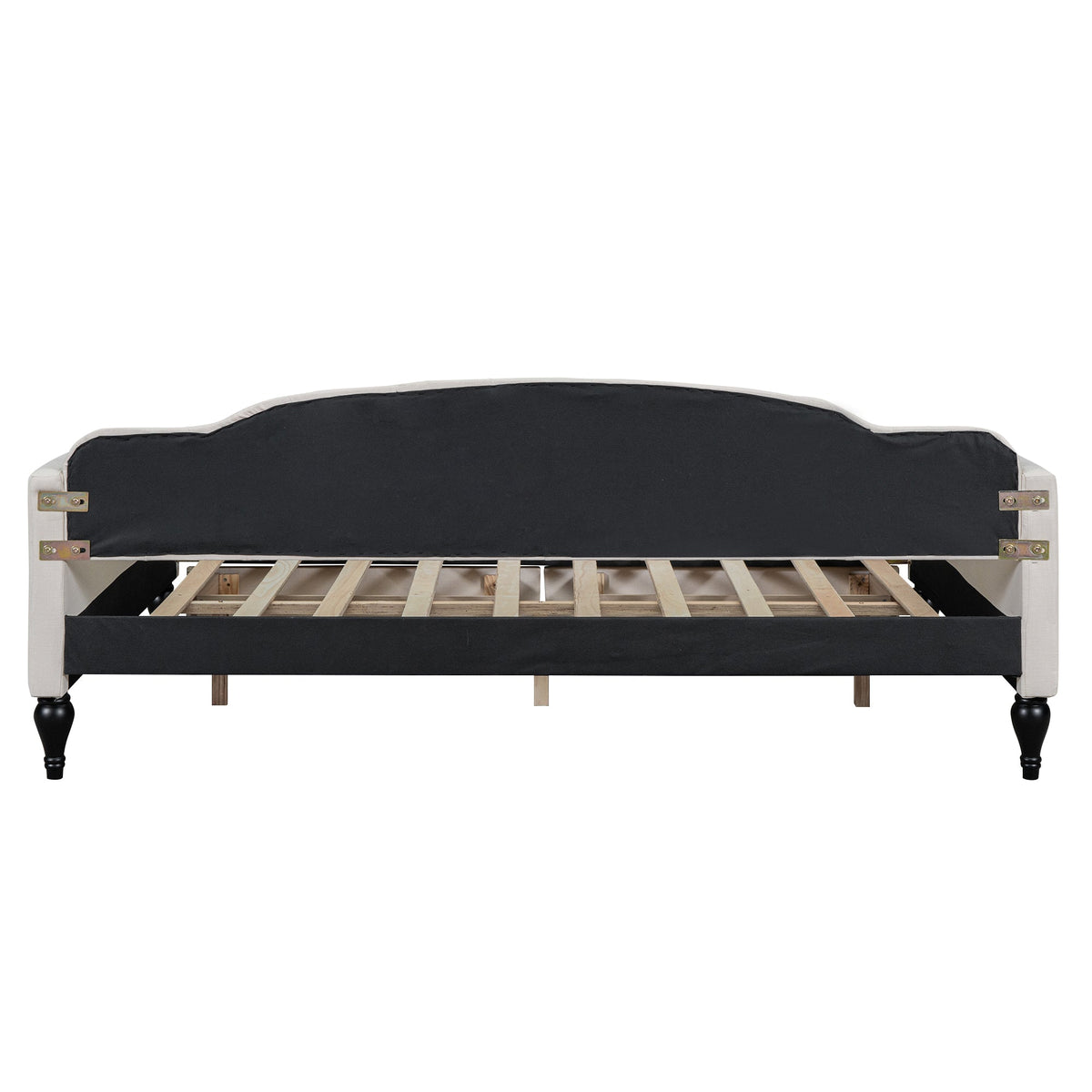 Full Size Upholstered Tufted Daybed with Two Drawers