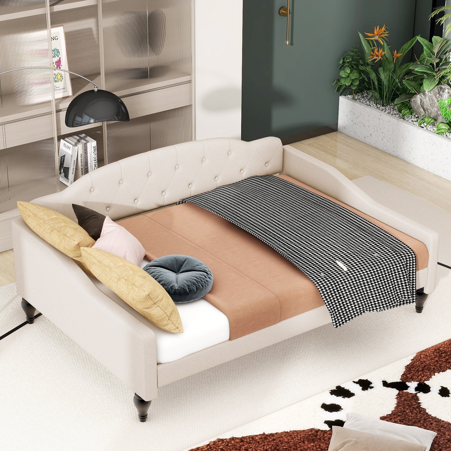Full Size Upholstered Tufted Daybed