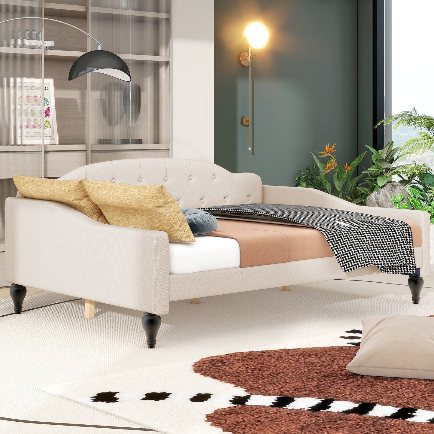 Full Size Upholstered Tufted Daybed