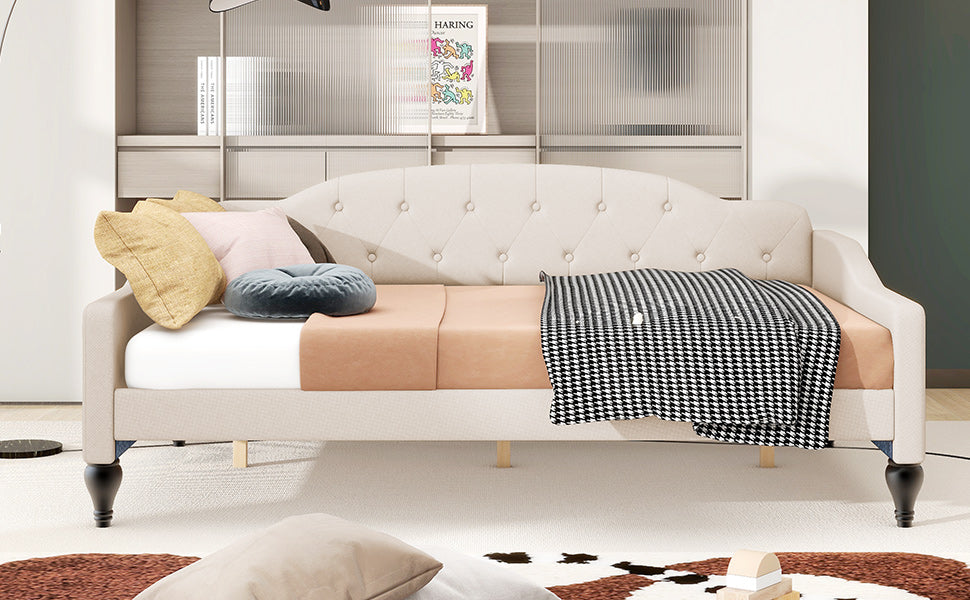 Full Size Upholstered Tufted Daybed