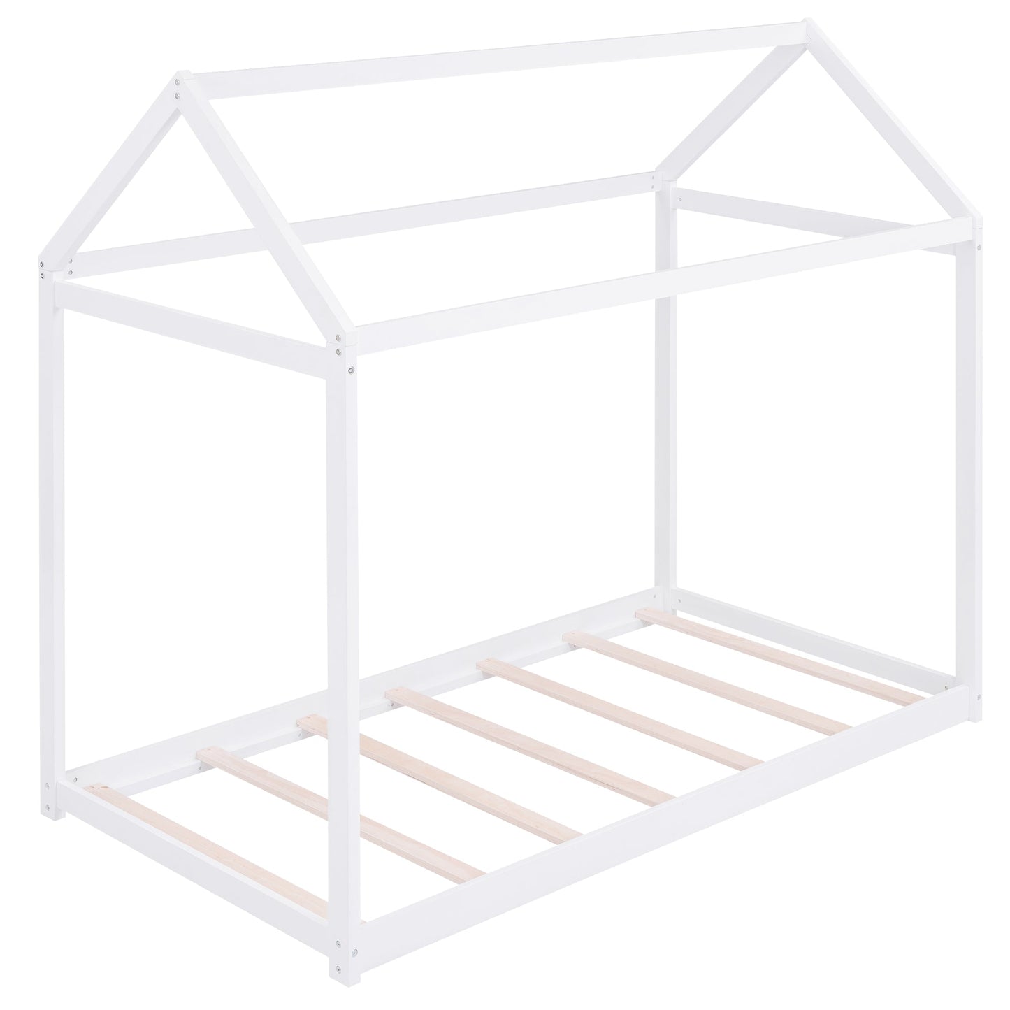 Twin Size Wooden House Bed