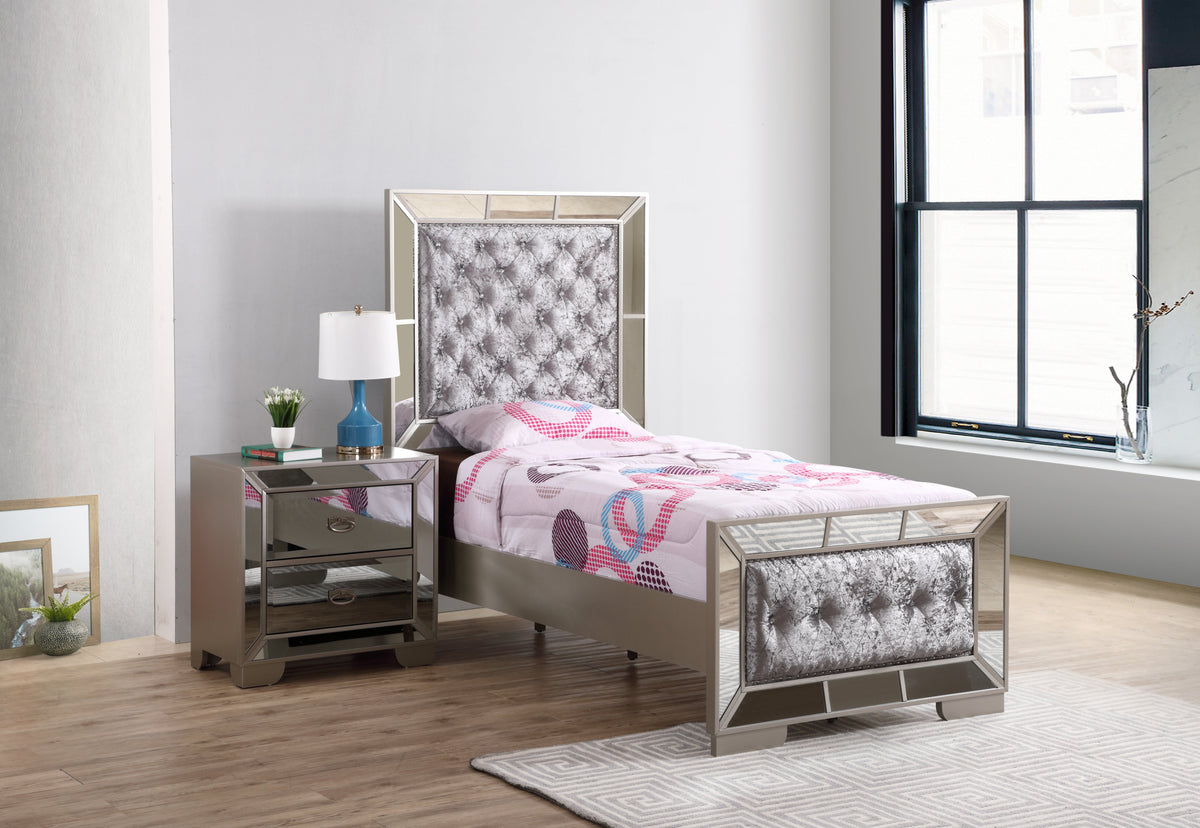 Elegant Contemporary Twin Bed