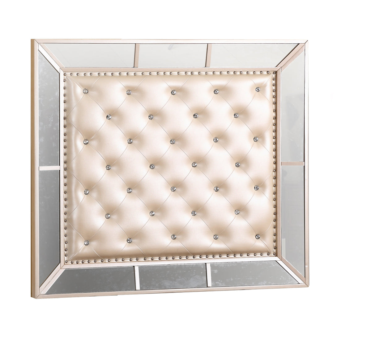 Elegant Contemporary Twin Bed in Pearl Finish
