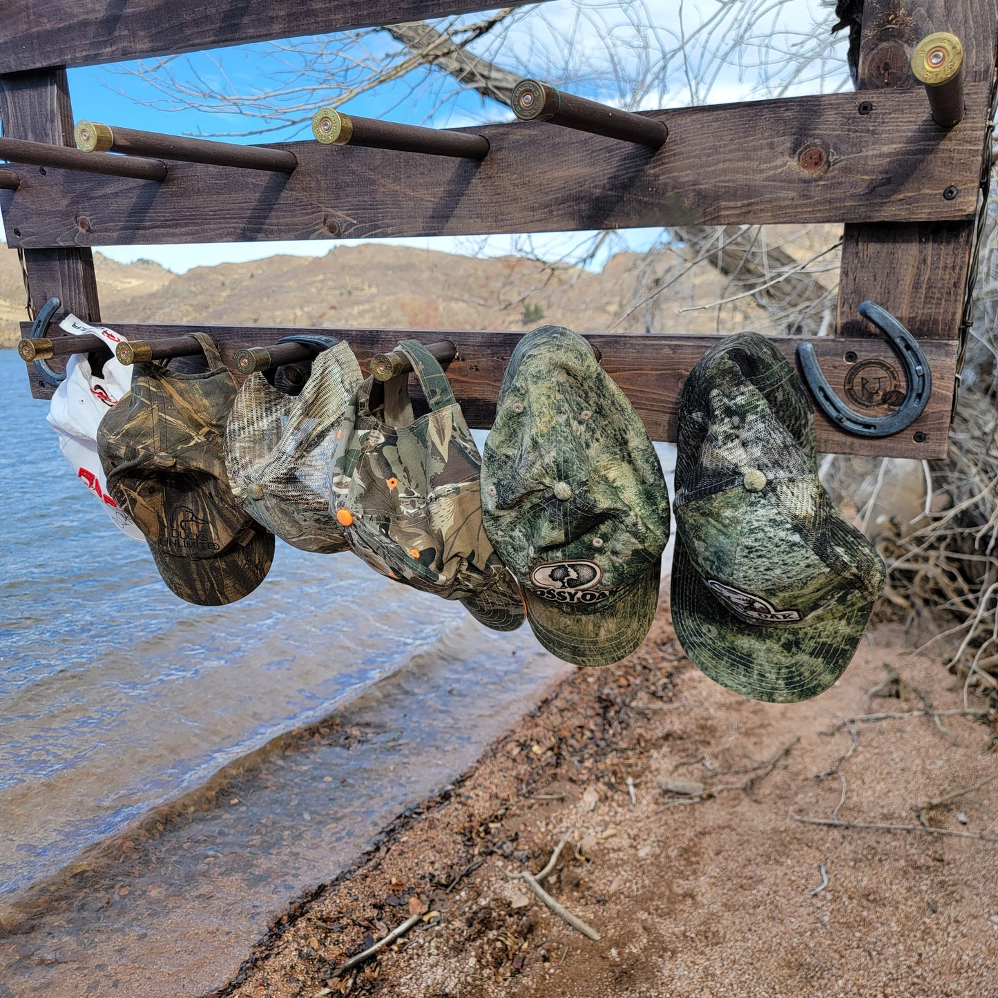 9 Cowboy Hat Rack | Cowboy Hat Holder | Rustic Western Hat Display | Handcrafted Wooden Organizer | Space-Saving Home Decor | Made in USA