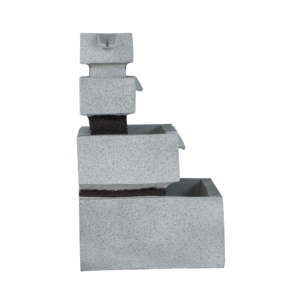 13.6"x15.7"x22.4" Decorative 4 Tier Water Fountain
