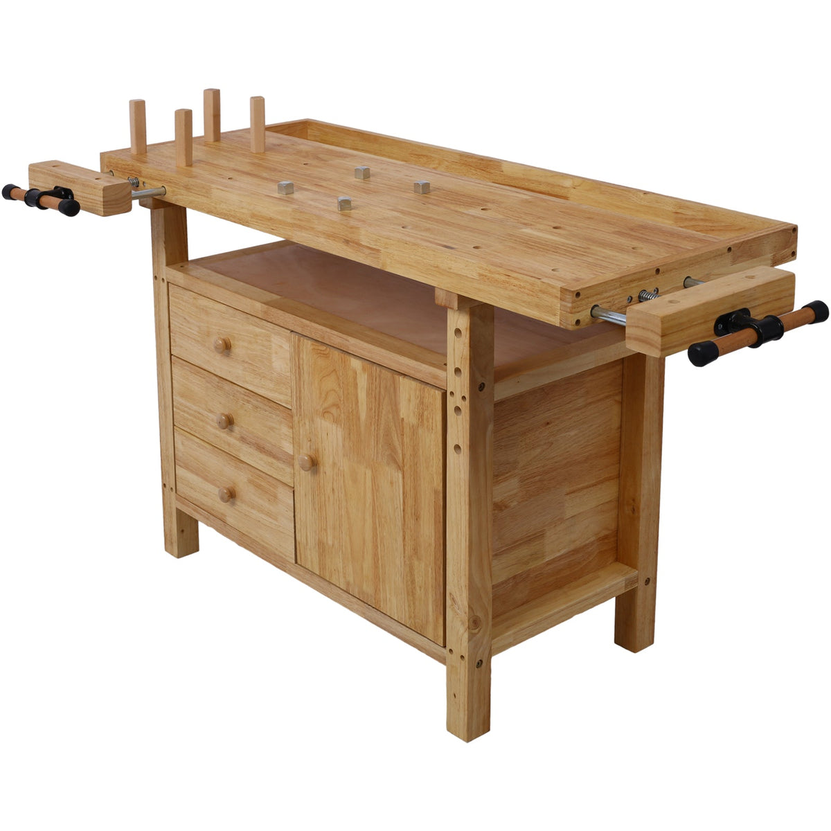 Wood Workbench - Wooden Workbench for Garage Workshop