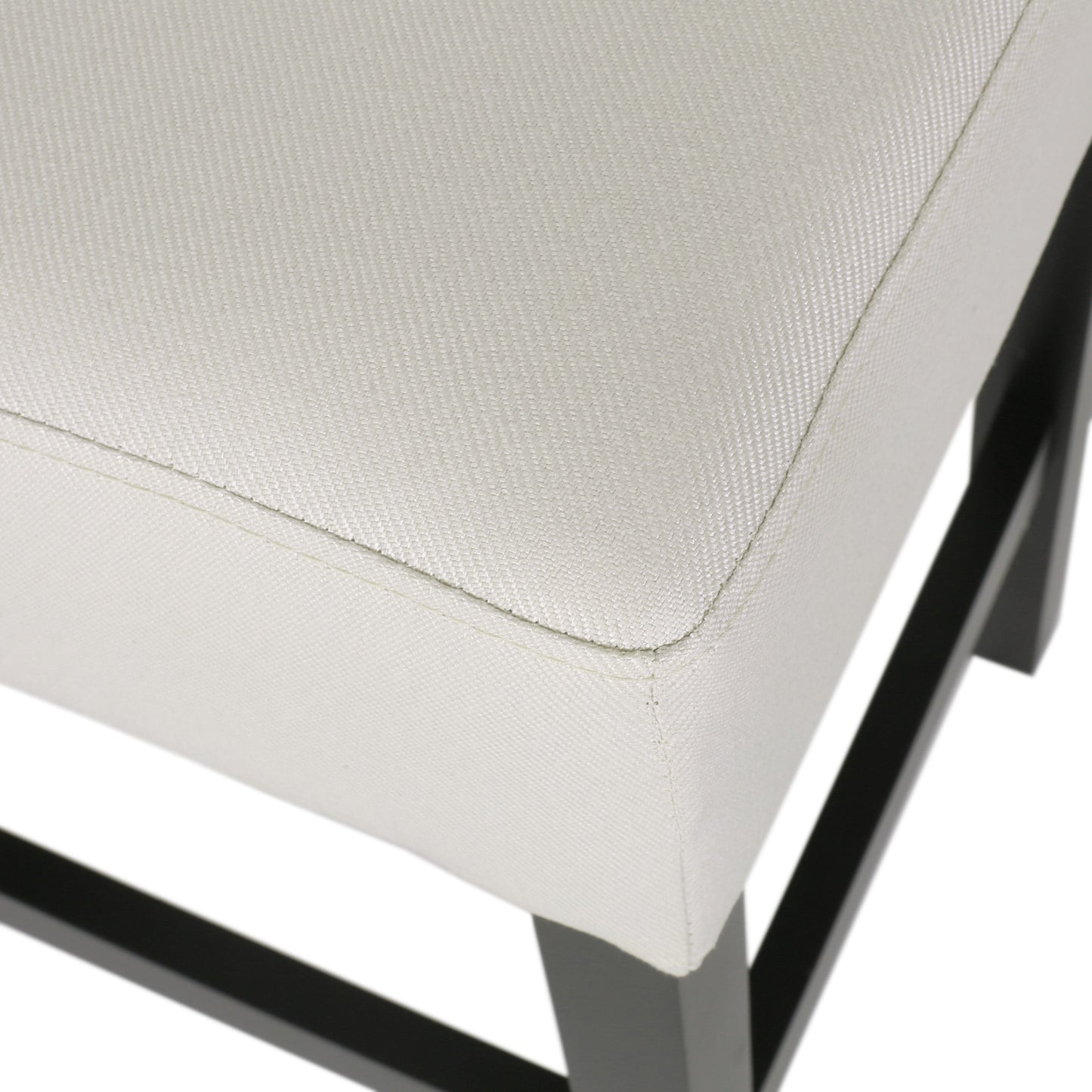 Set of 2, 26.75" Backless Fabric Counter Height Barstool