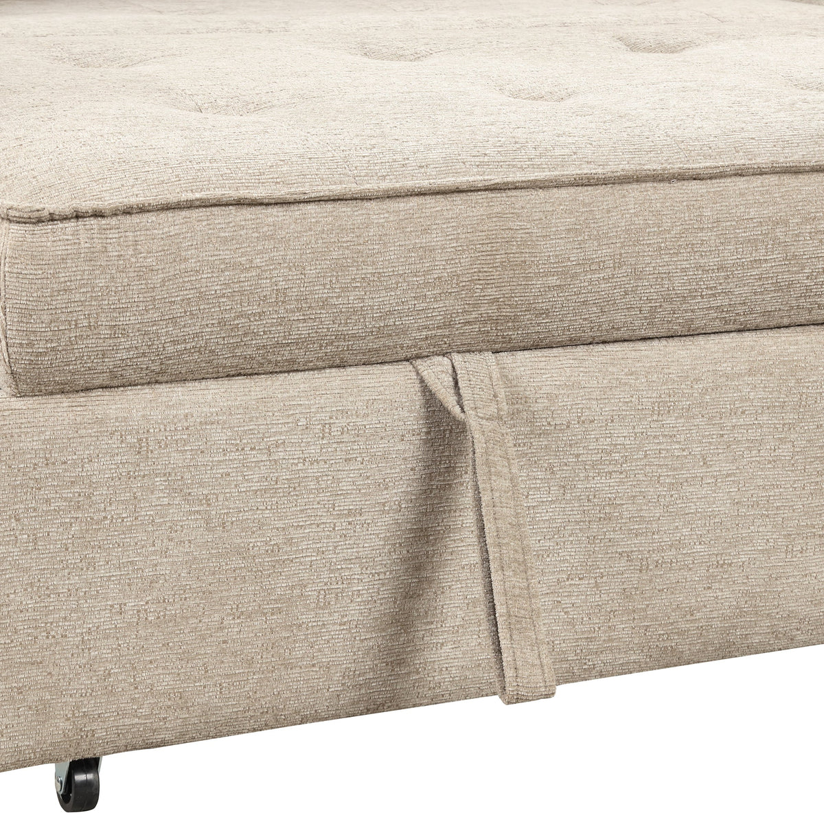 104.5" Modern L-Shape 3 Seat Reversible Sectional Couch