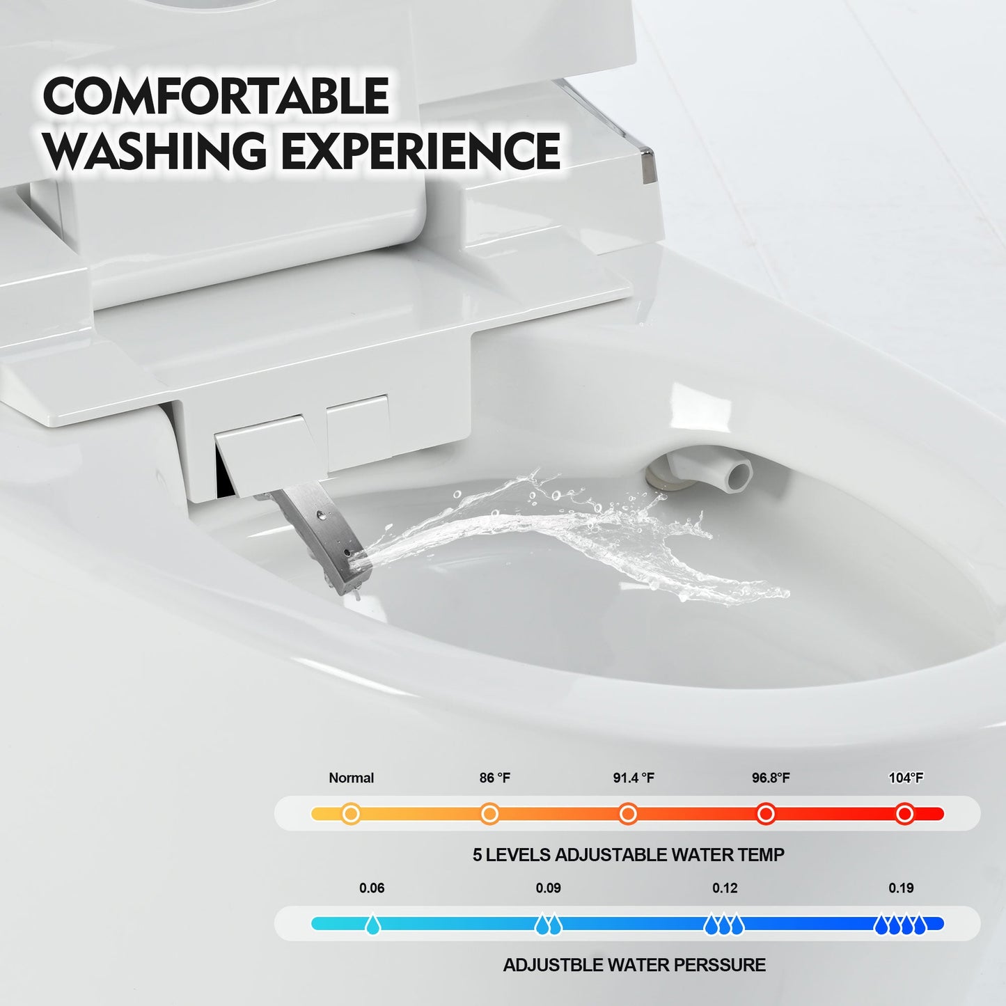 Luxury Smart Toilet with Dryer and Heated Seat