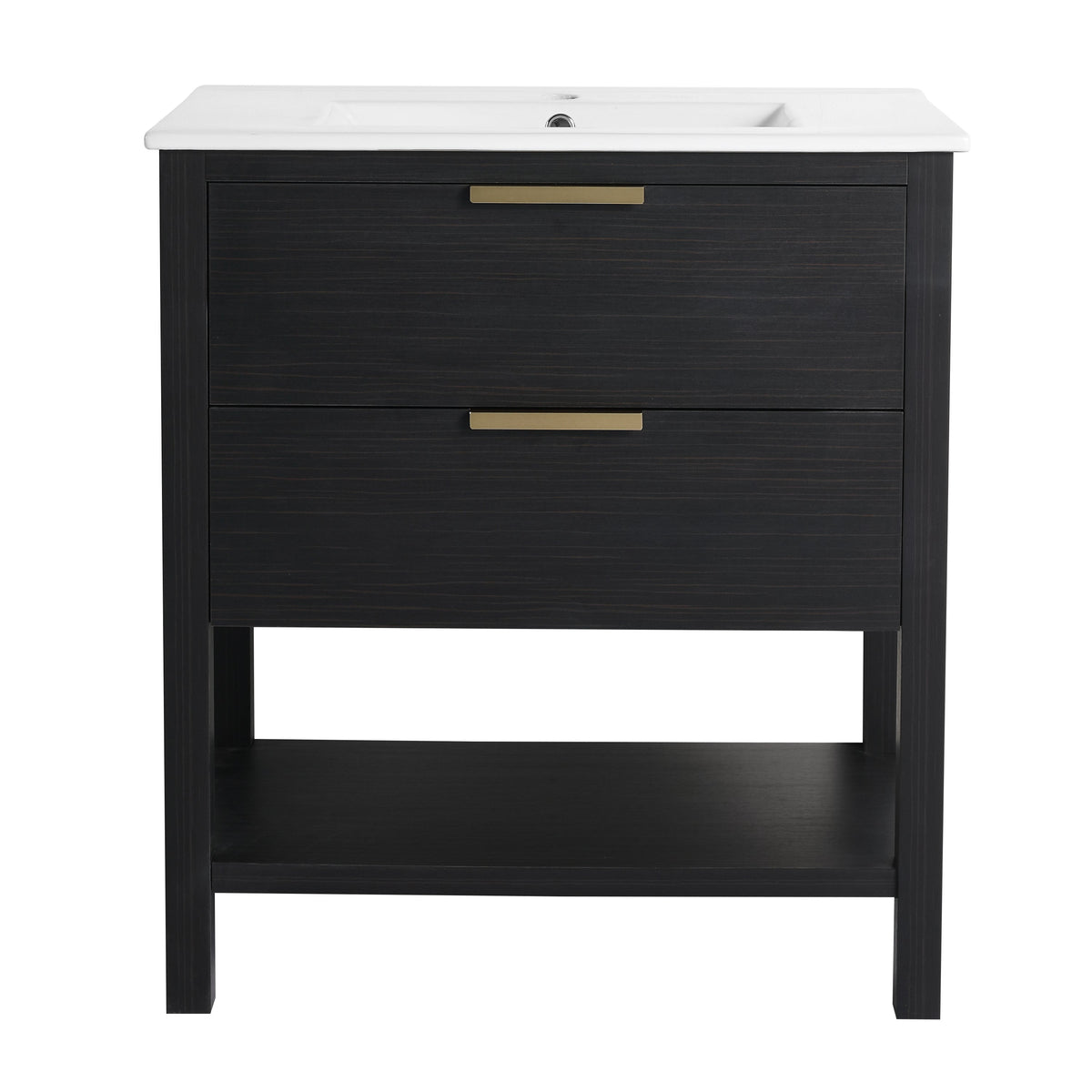 30 Inch Bathroom Vanity - Plywood With 2 Drawers