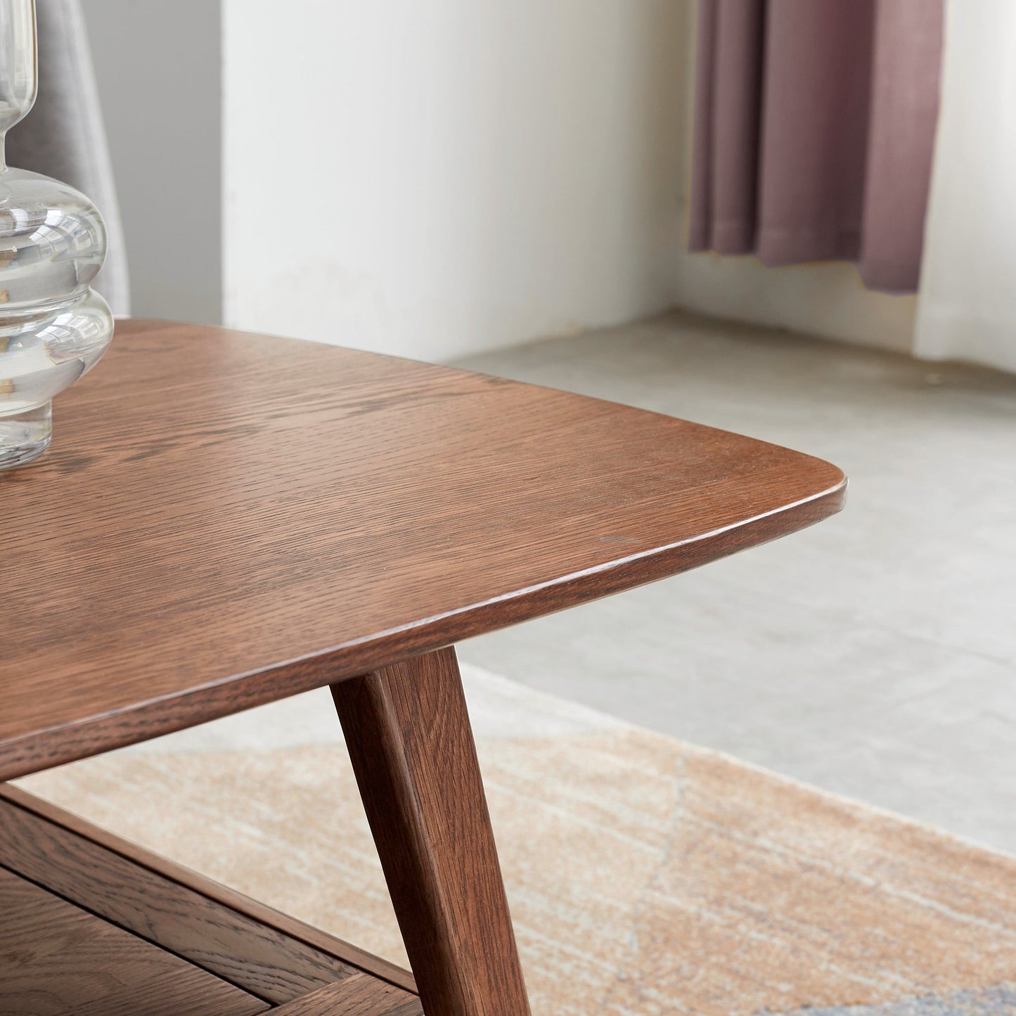 Center Table Low Table - 100% Solid Oak