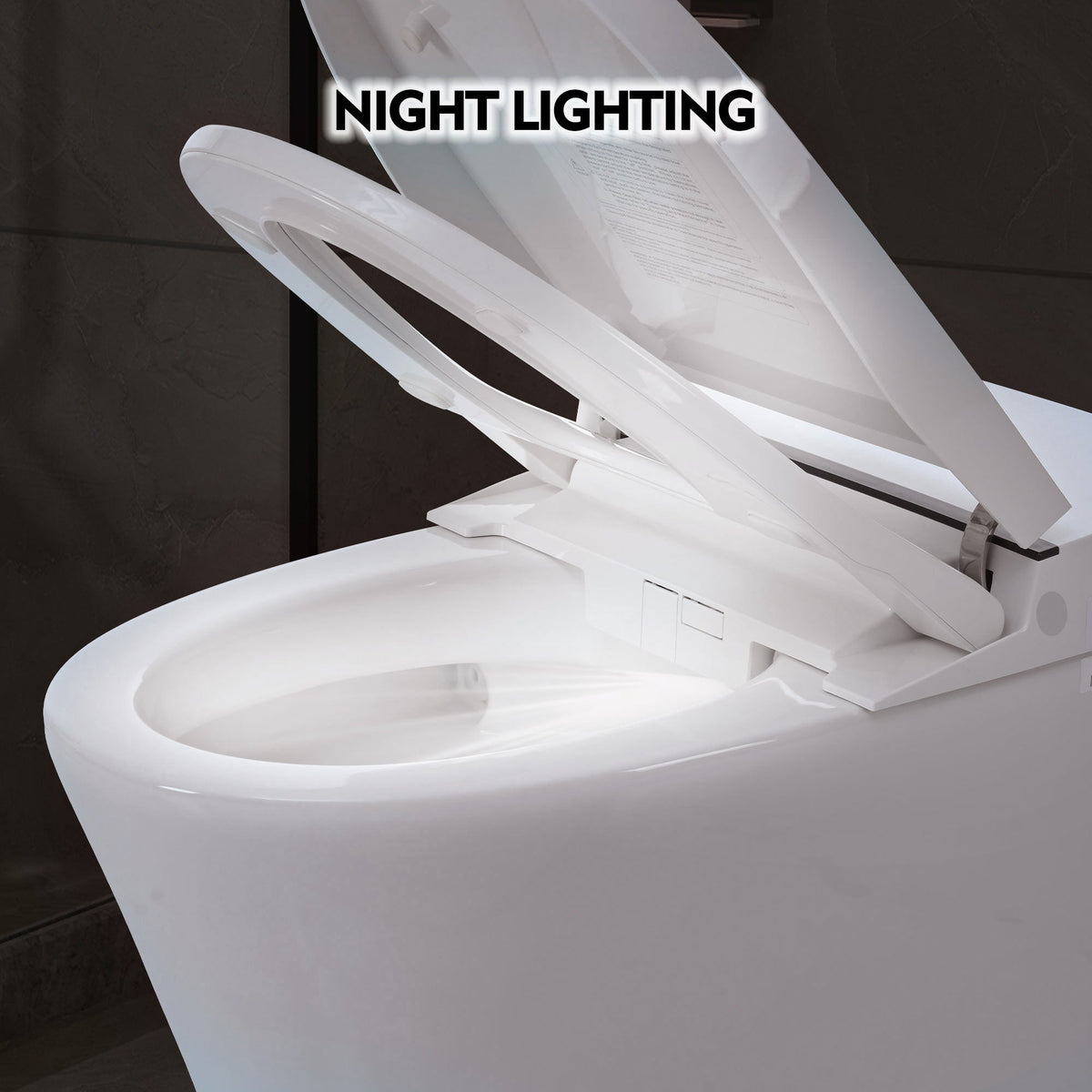 Heated Seat Smart Toilet Without Bidet
