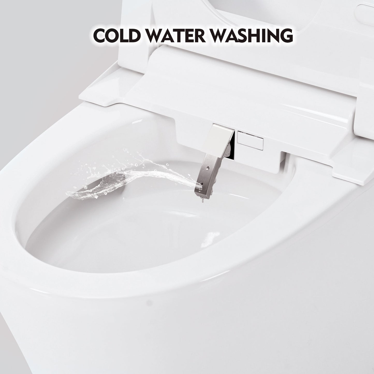 Smart Toilet Bidet Combo with Self-Cleaning Nozzle
