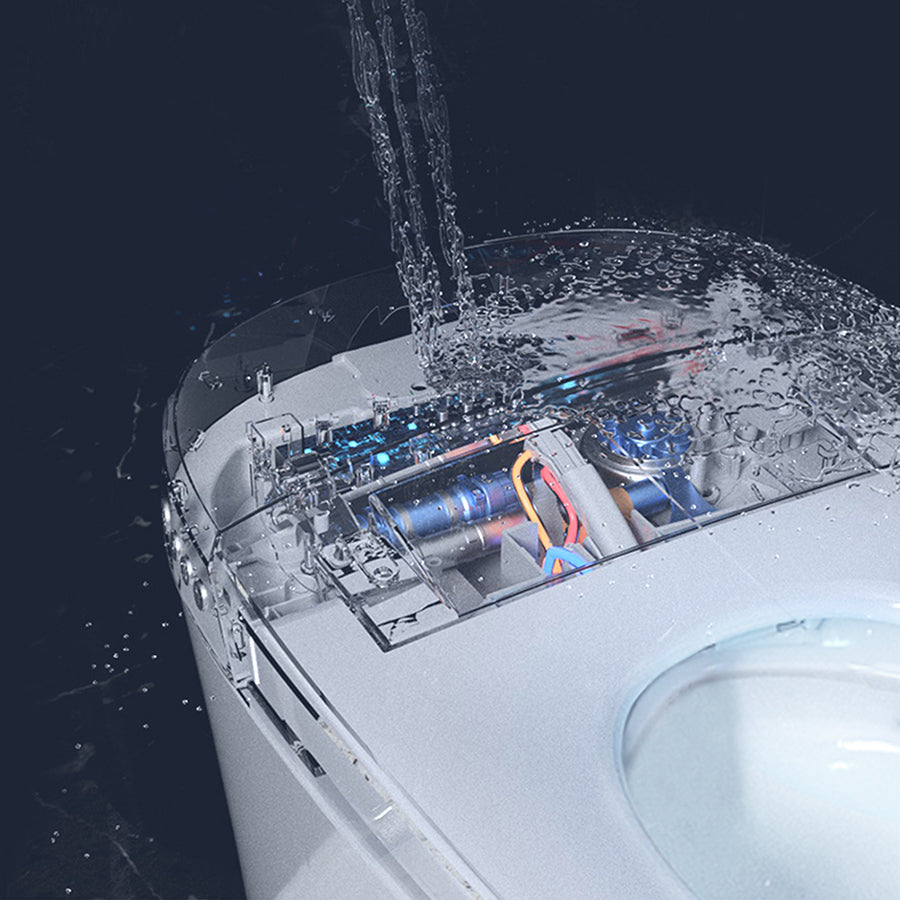 Smart Toilet Bidet Combo with Self-Cleaning Nozzle