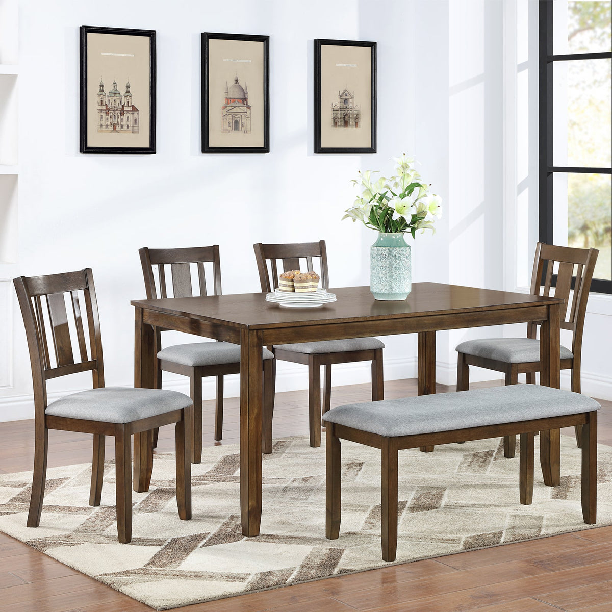 6 Piece Kitchen Dining Set