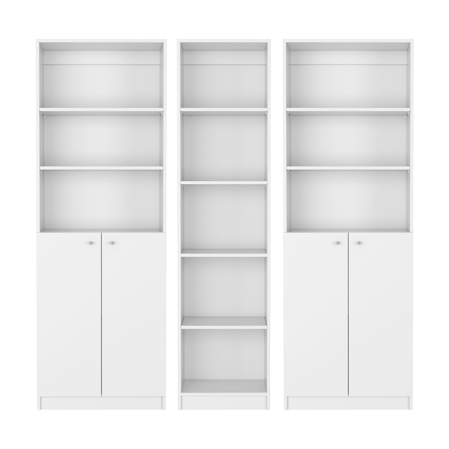 Levan 3 Piece Living Room Set with 3 Bookcases