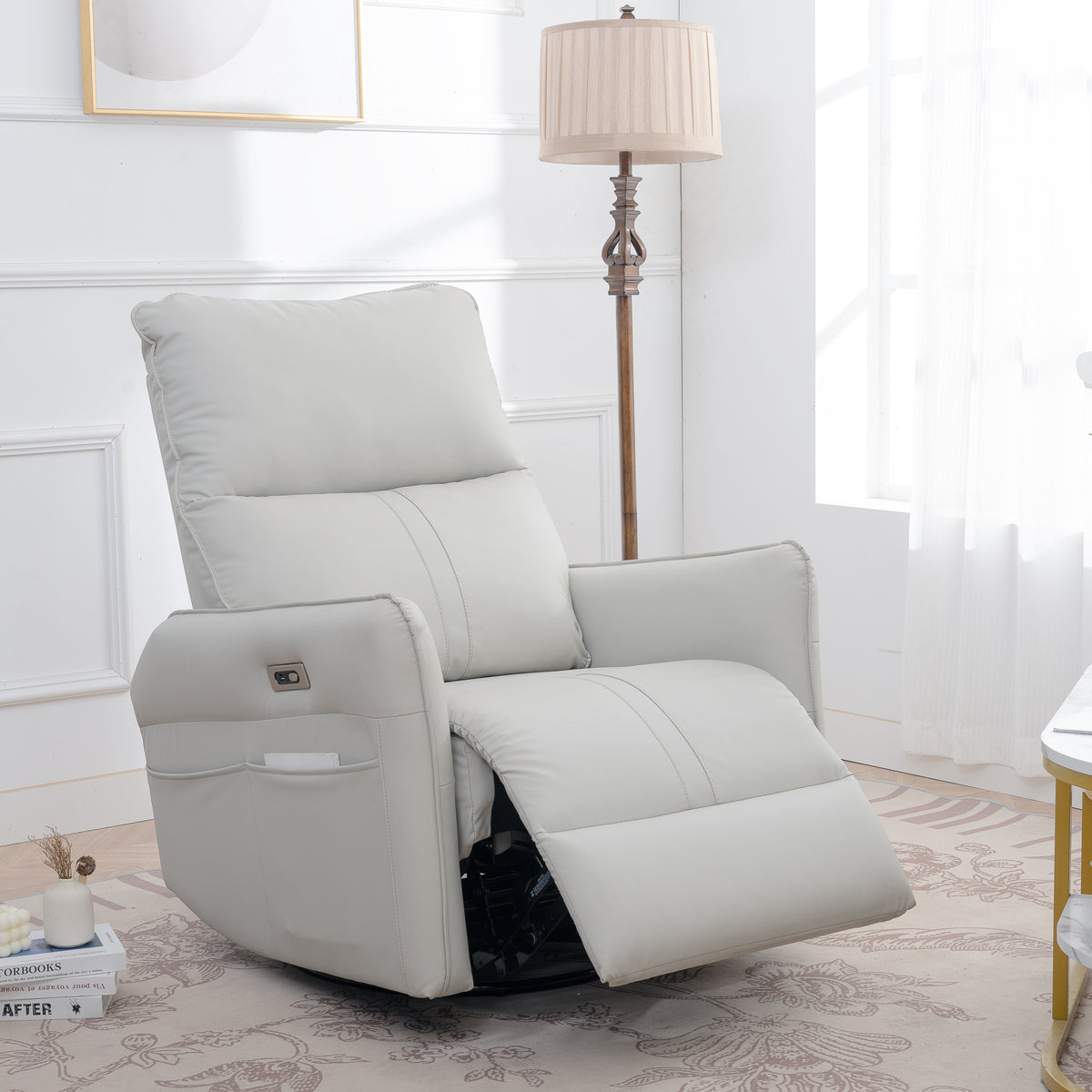 270° Power Swivel Rocker Recliner Chair