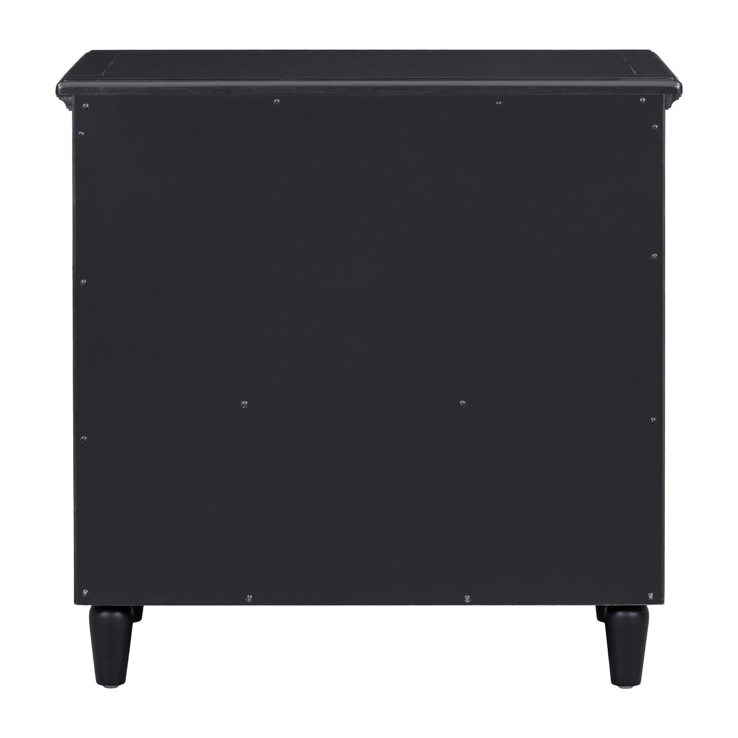 U_STYLE 28" Painted Nightstand with 3 Drawers