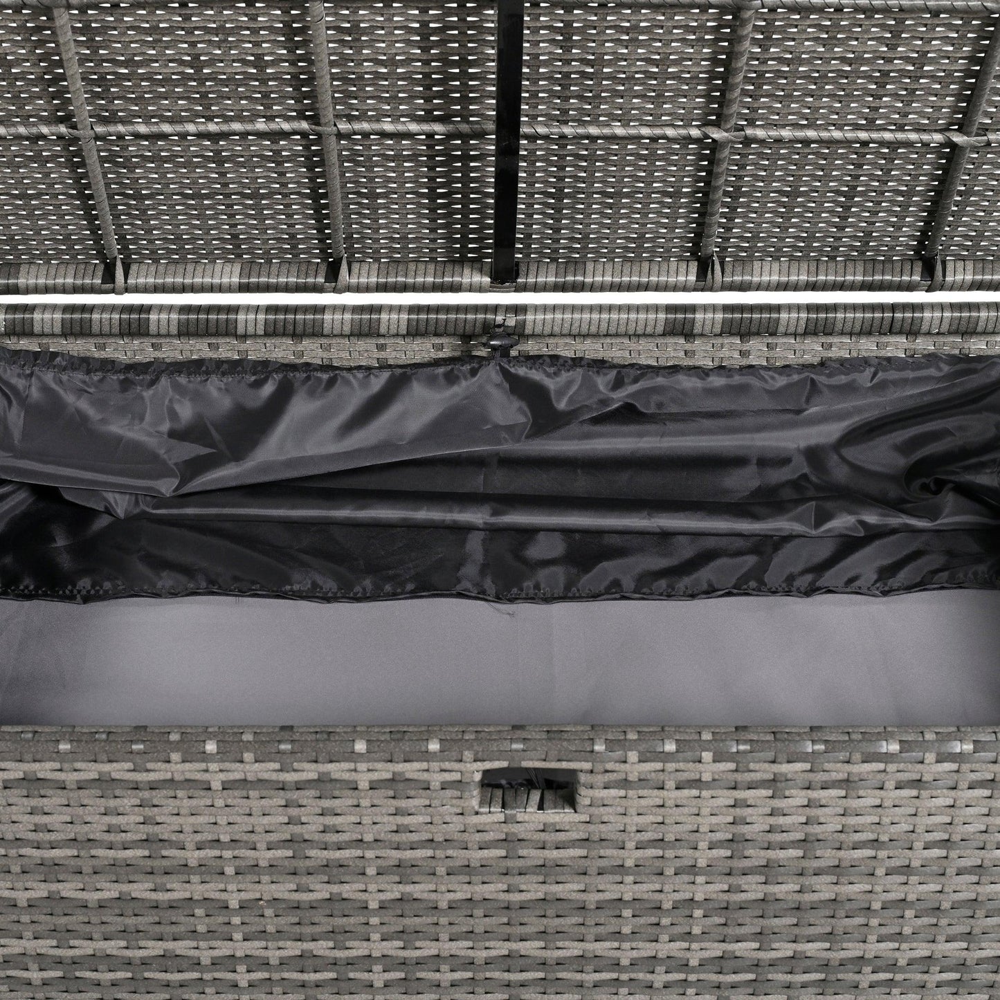 2-Piece Outdoor Rattan Daybed with Bench Lounge Roof Set and Cushions for Poolside, Backyard and Garden