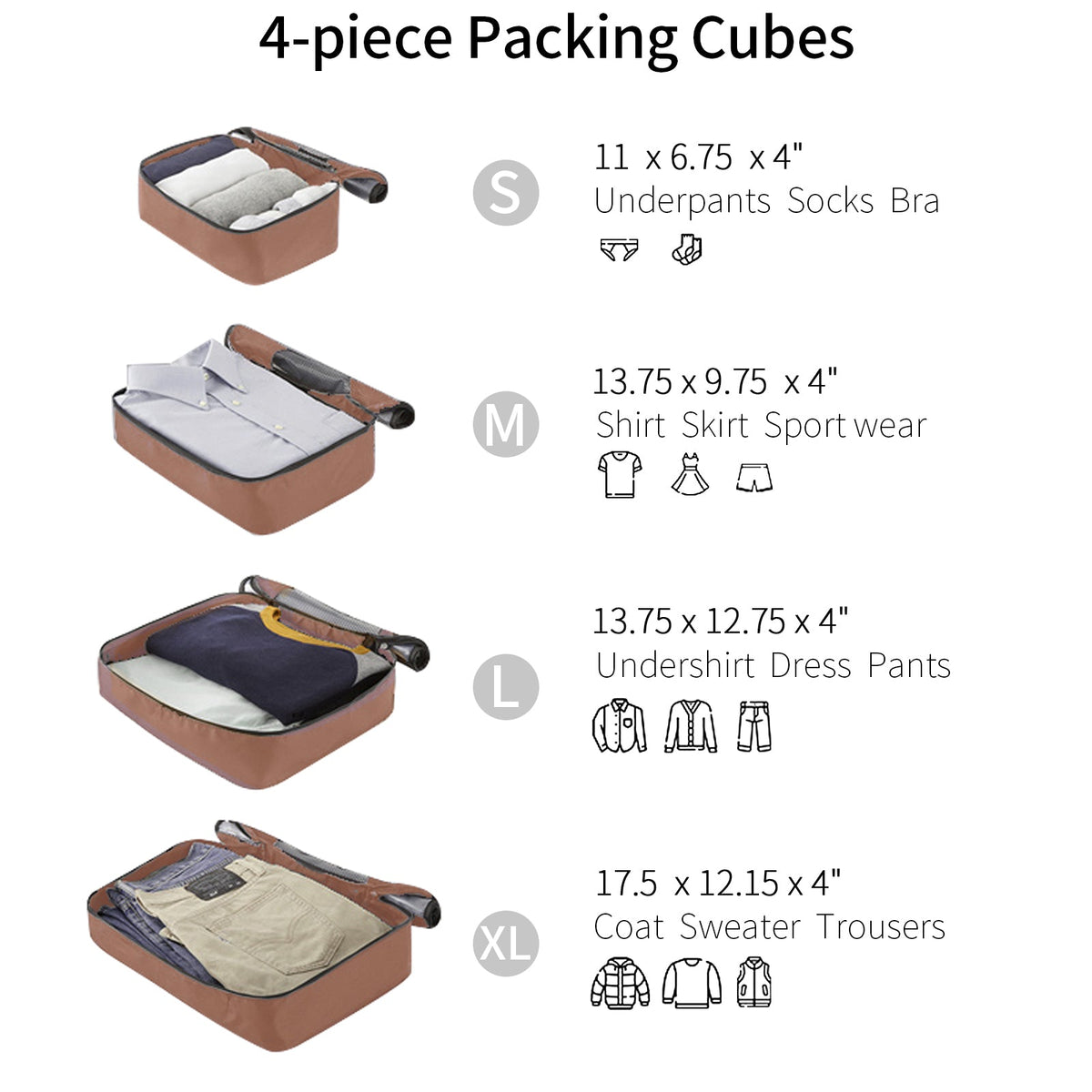 4 Piece Luggage Set Suitcase Set