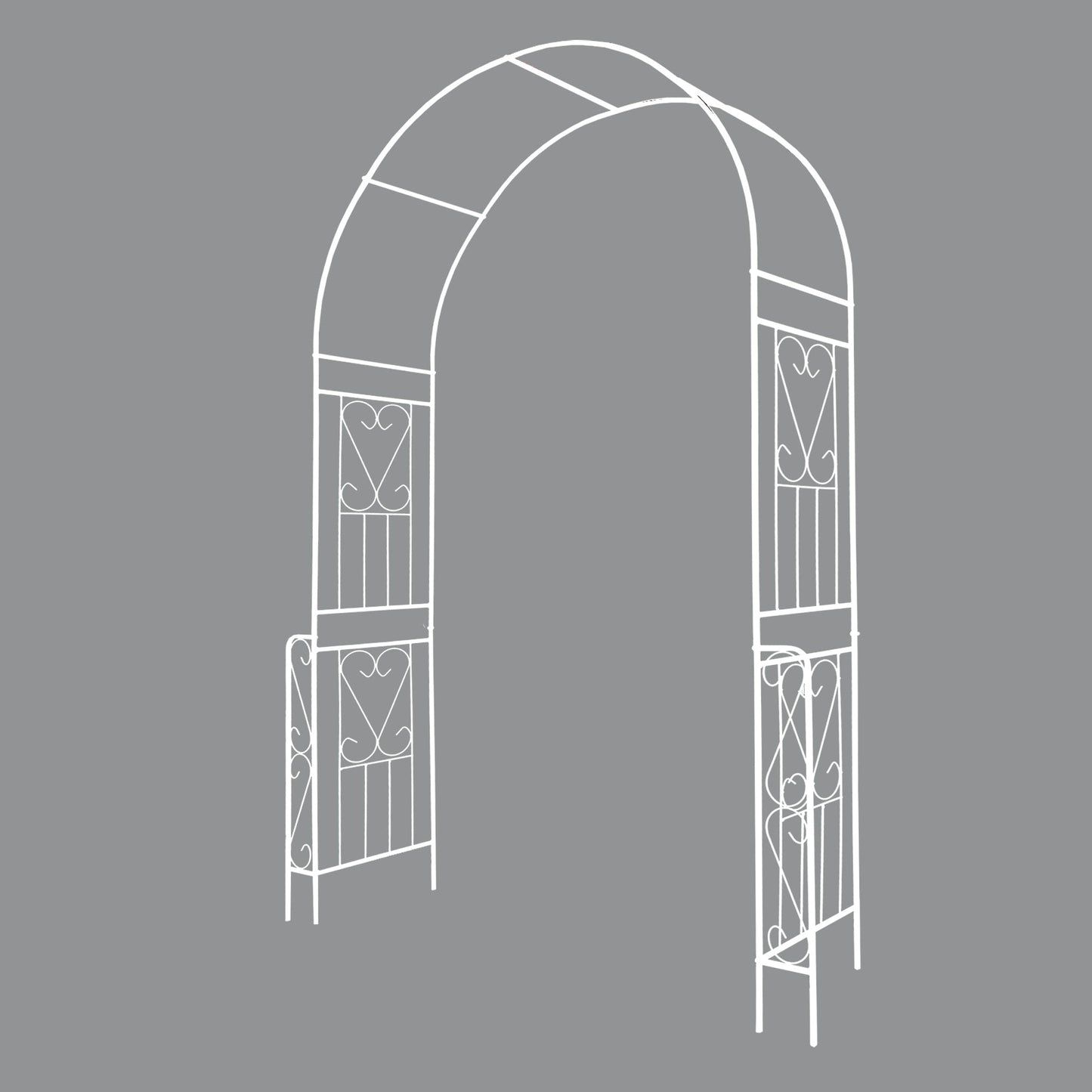 Metal Garden Arch W55'' x H94.5''