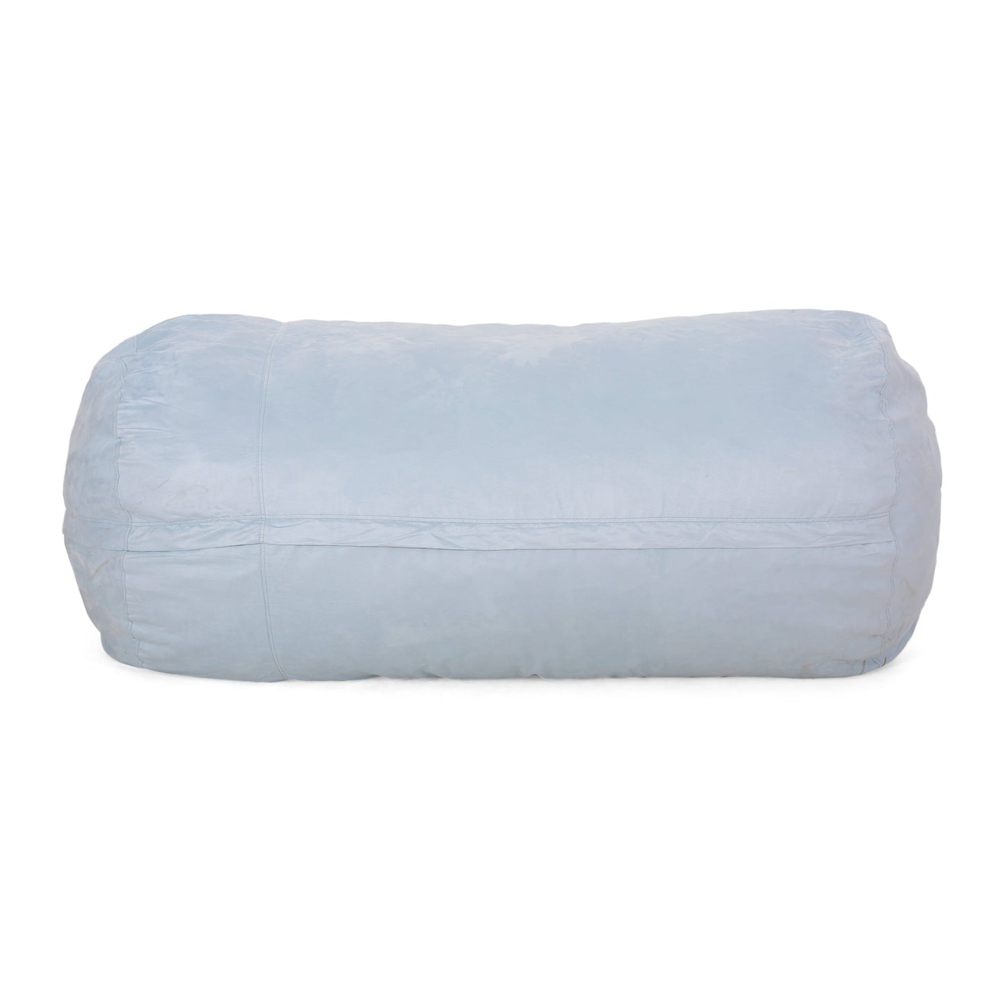 Aruba 8 Foot Microfiber Cylindrical Bean Bag - Seafoam