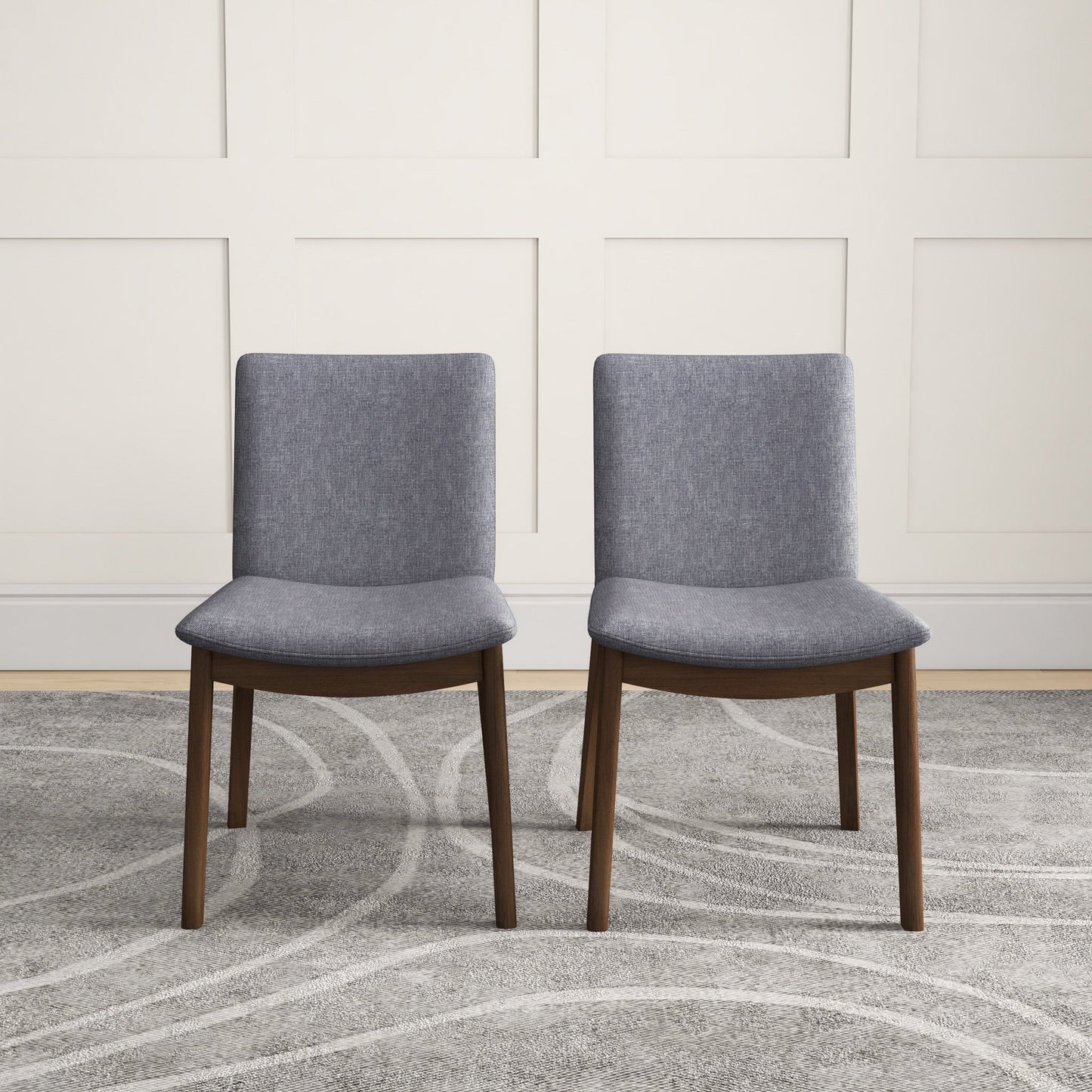 Top Quality Laura Mid-Century Modern Solid Wood Dining Chair Set of 2