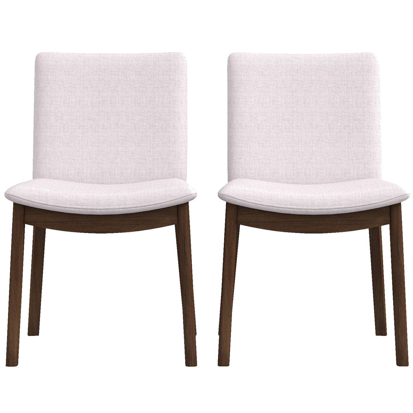 Modern Laura Mid-Century Modern Solid Wood Dining Chair Set
