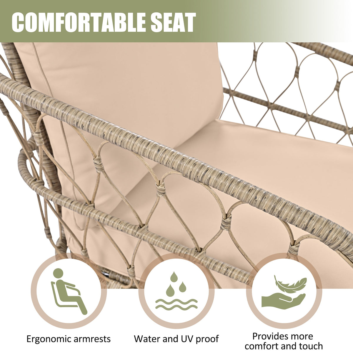 Bohemia-Inspired 4-Person Outdoor Seating Group