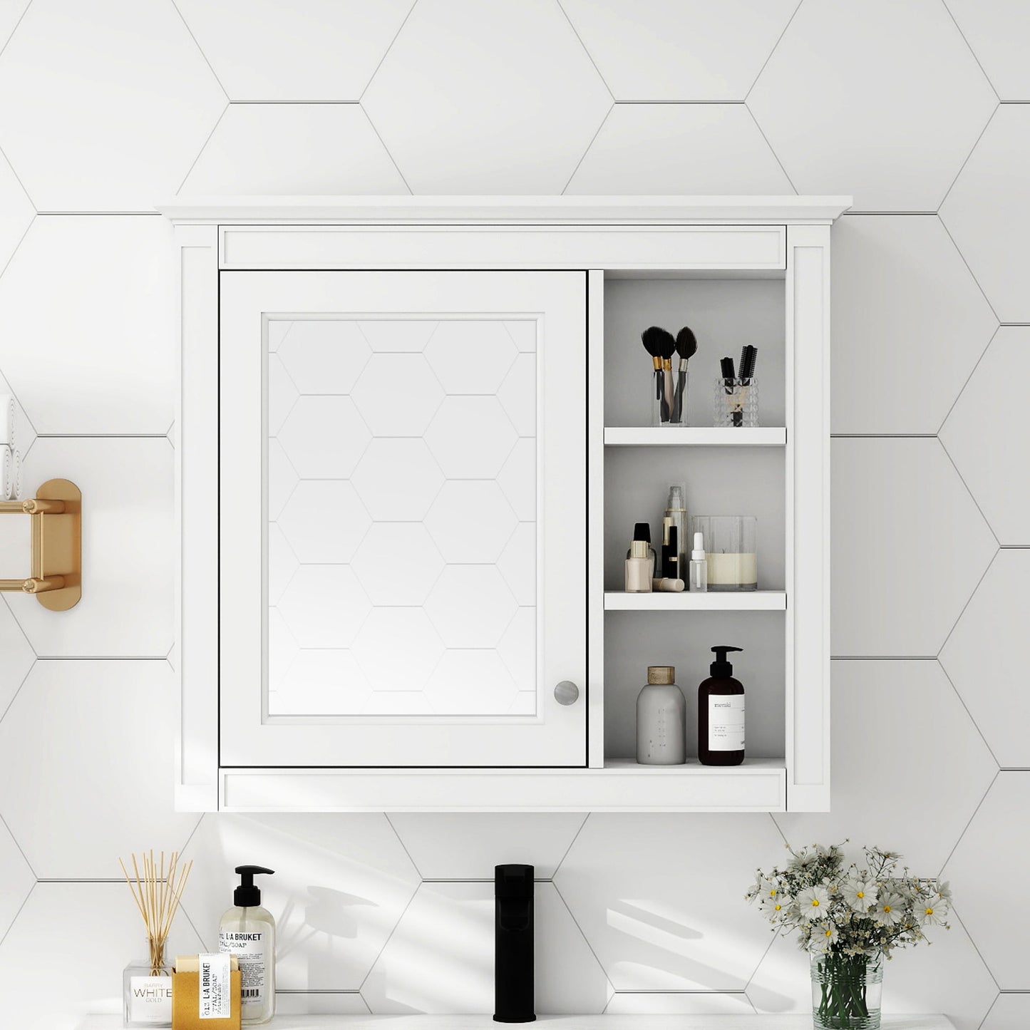 30" x 28" Medicine Cabinet with Mirror