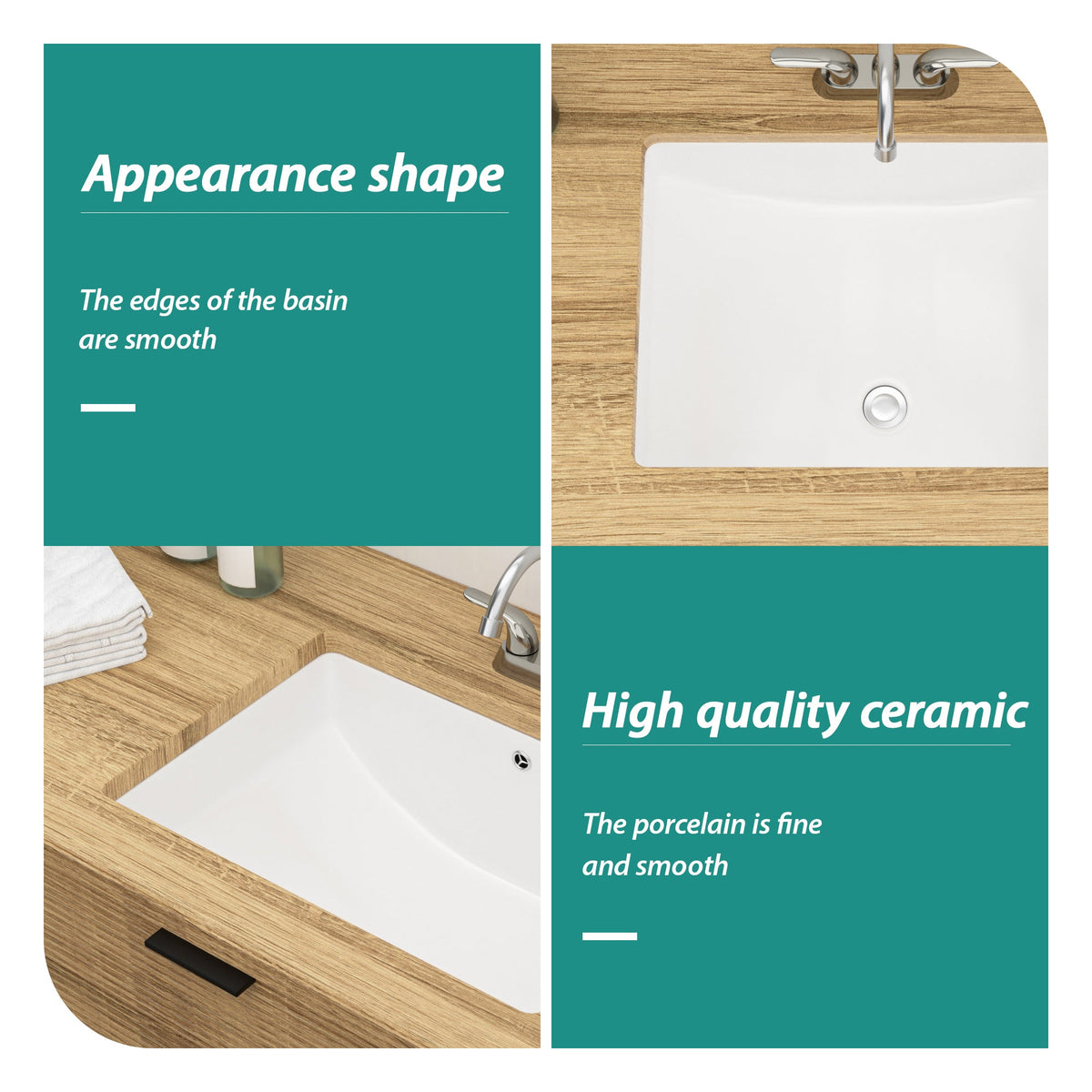 Modern Bathroom Undermount Sink