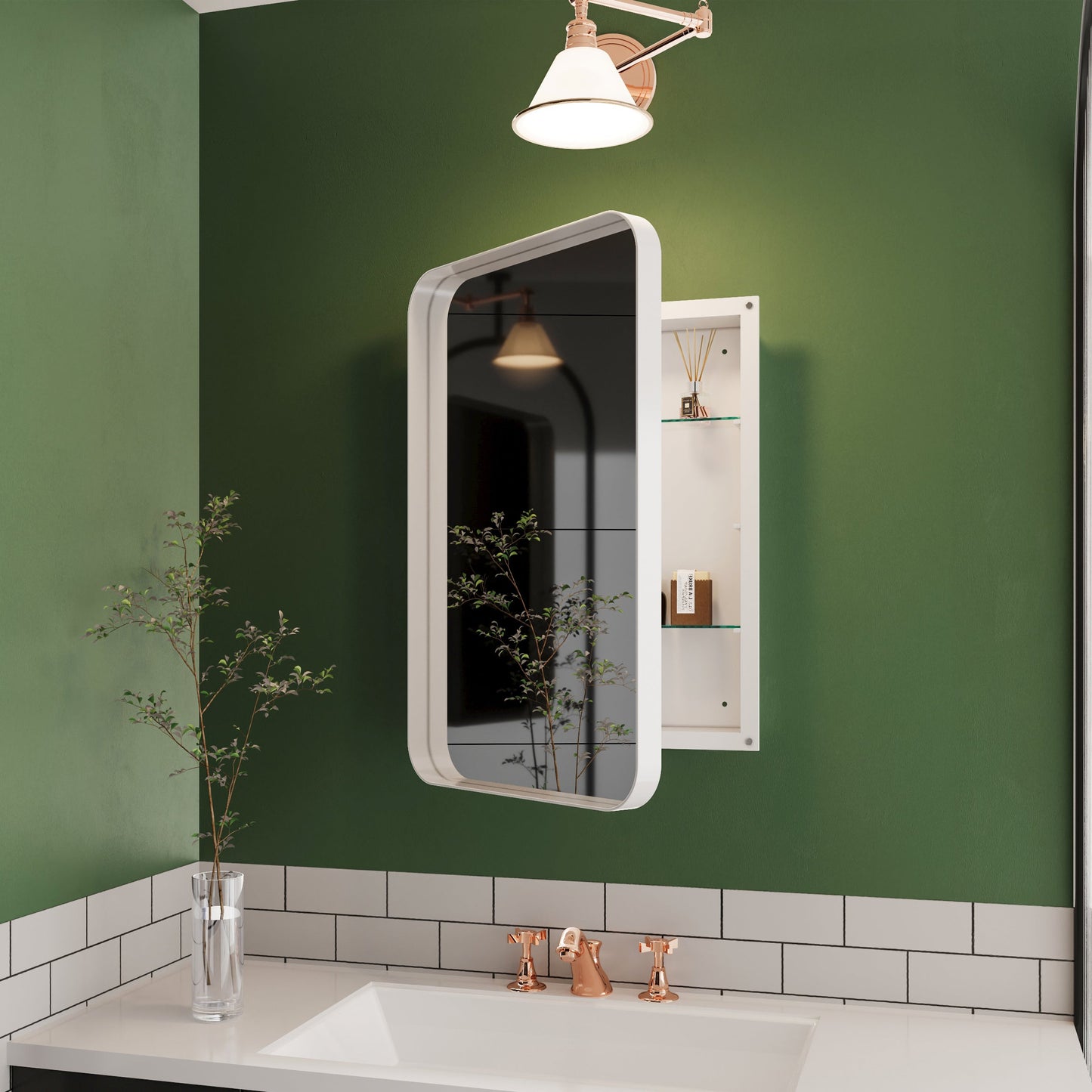 16x24 Inch Recessed Medicine Cabinet