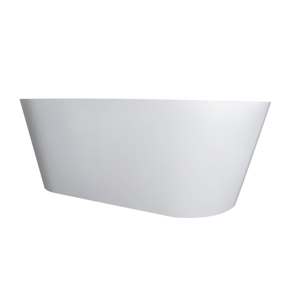 65 Inch Freestanding Solid Surface Soaking Bathtub