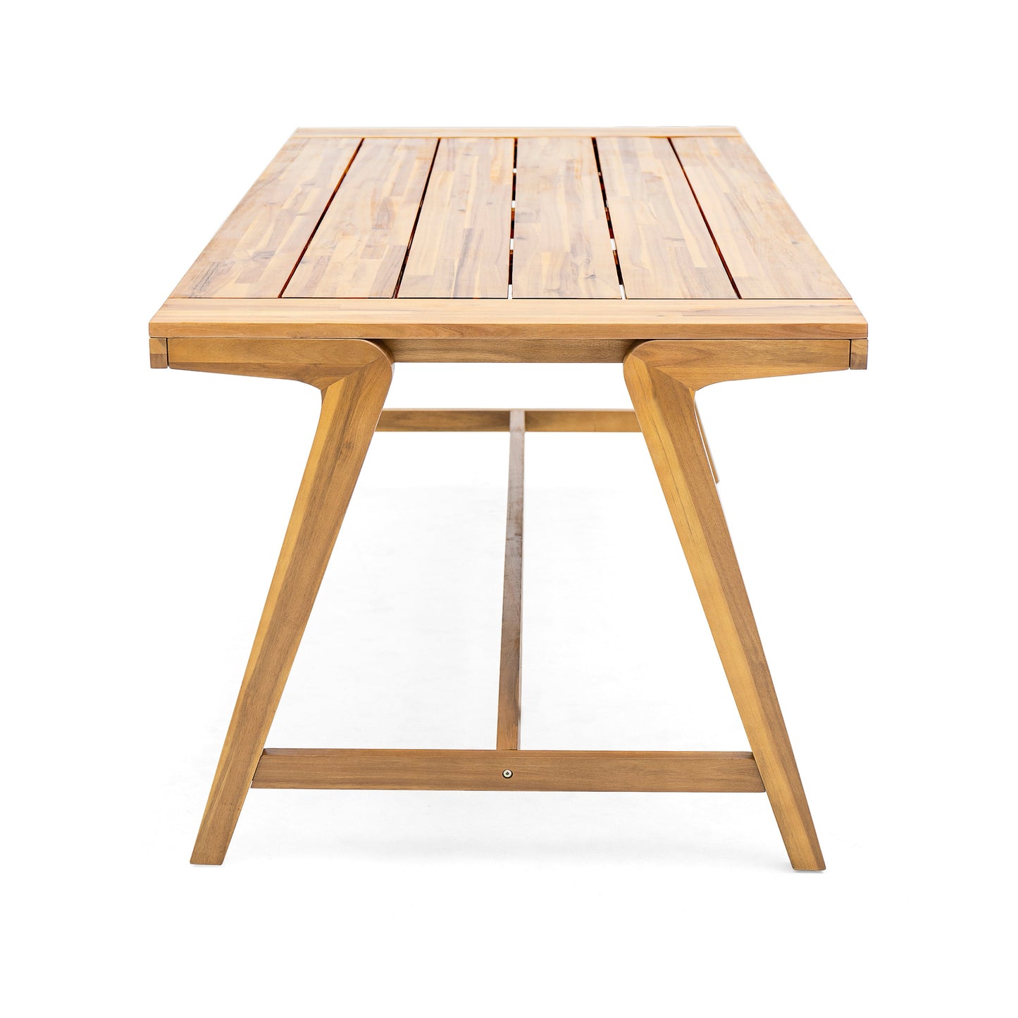 Modern Outdoor Dining Table, Acacia Wood Patio Table